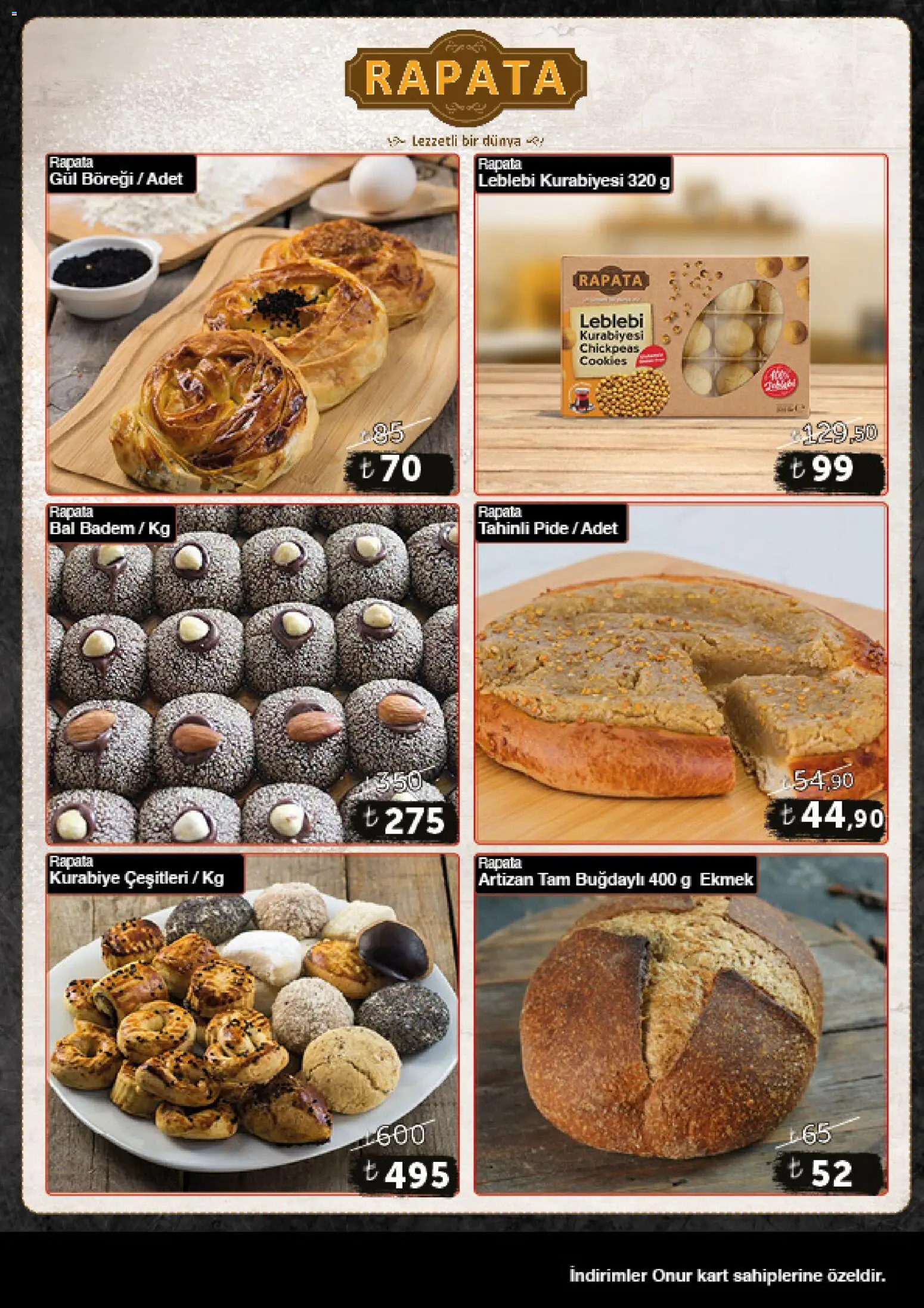 Onur Market - Katalog Gurme - 14 Temmuz 2026 tarihinden itibaren geçerlidir | Sayfa: 15 | Ürünler: Gül, Ekmek, Kurabiye, Badem