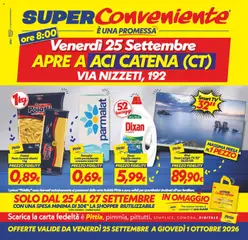 Anteprima del volantino SuperConveniente volantino Aci Catena valido a partire dal 25/09/2026