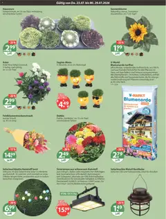 V-Markt Angebote ab 23.07.2026 gültig | Seite: 14 | Produkte: Blumenerde, Solarleuchte