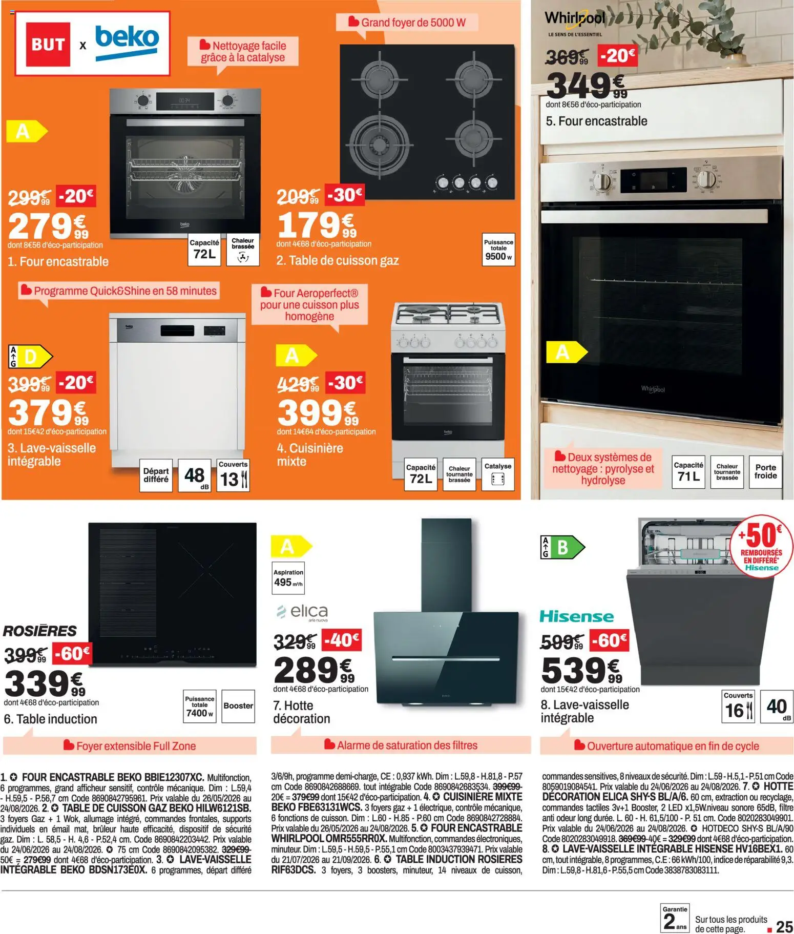 {H1} | Page: 25 | Produits: Filtre, Four, Cuisinière, Décoration