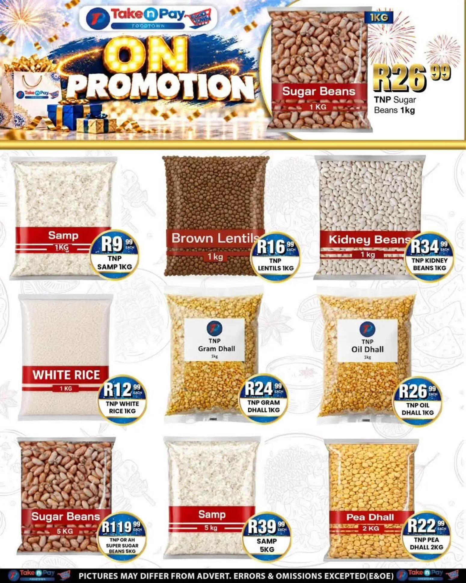 New Take n Pay catalogue – valid from 26/10/2026 | Page: 9 | Products: Lentils, Oil, Rice, Sugar