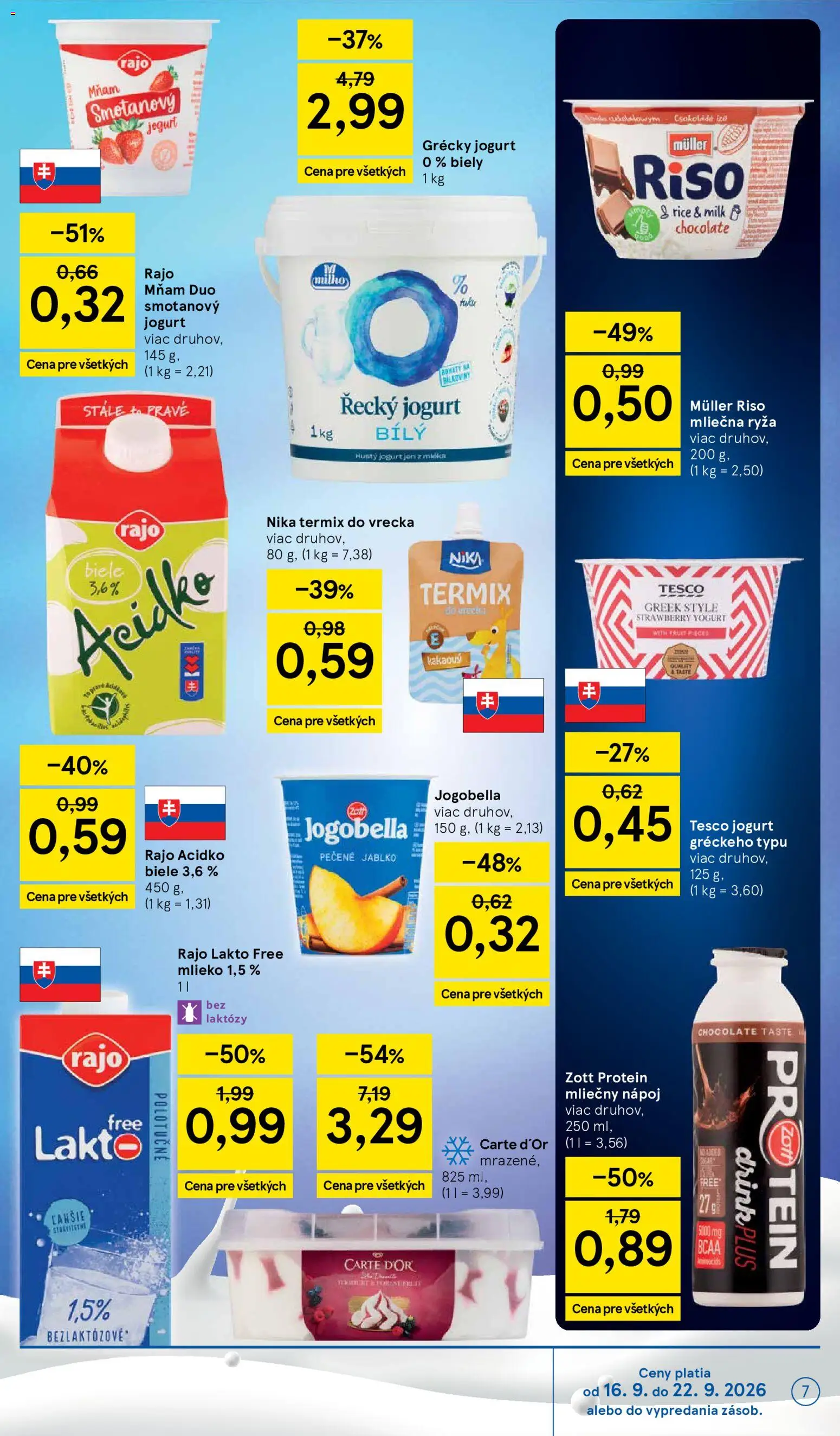 Nové Tesco akcie – leták je platný od 16.09.2026 | Strana: 7