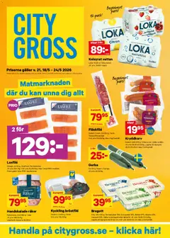 City Gross erbjudanden - Förhandsvisning av reklamblad från butik City Gross aktuell från 18.05.2026