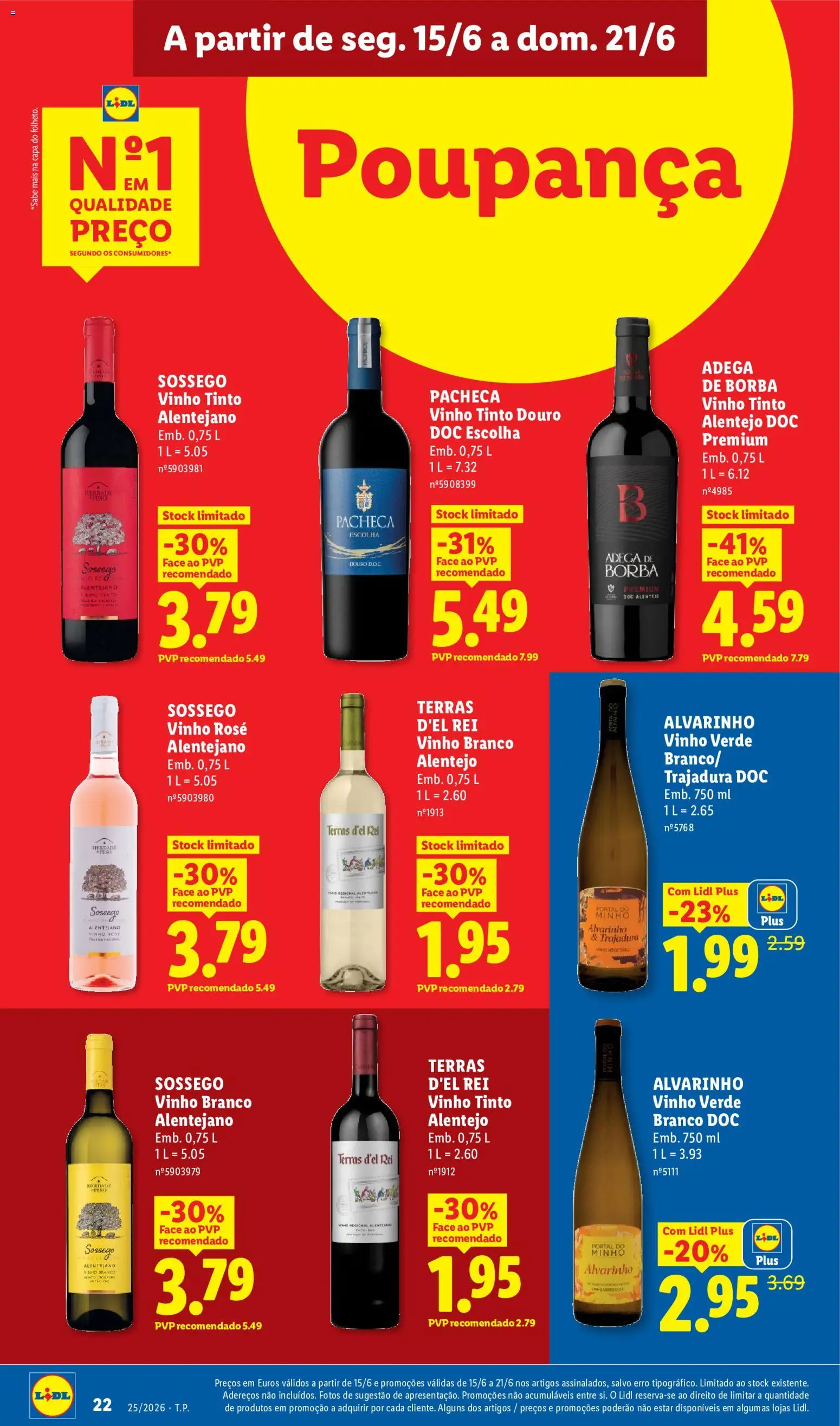 Lidl folheto │ válido de 15.06.2026 | Página: 22 | Produtos: Vinho, Vinho tinto