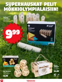 Tokmanni-mainoslehti voimassa 27.04.2026 alkaen | Sivu: 10 | Tuotteet: Mökkipeli, Mölkky, Peli