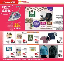 Anteprima del volantino PIGIAMA UOMO/DONNA YOU&ME INTERLOCK, colori assortiti valido a partire dal 21/10/2026 | Pagina: 42 | Prodotti: Macchina da caffe, Pigiama, Bevande, Crocchette
