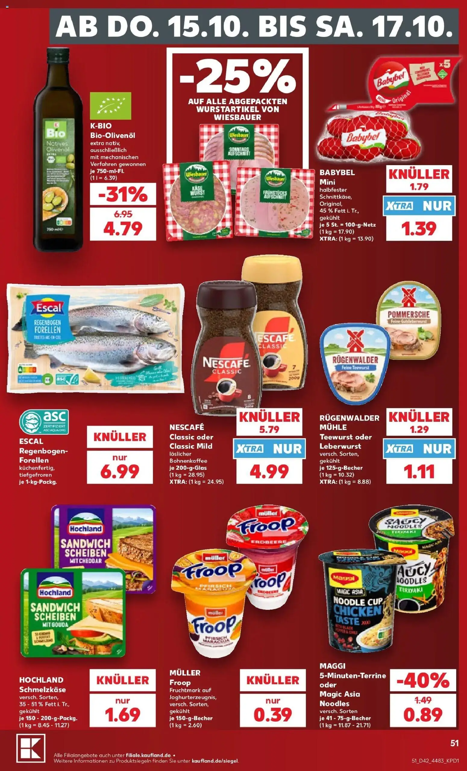 Prospekt Kaufland ab 12.10.2026 » Angebote Online zum Blättern | Seite: 55 | Produkte: Froop, Nescafe, Maggi, Pfirsich
