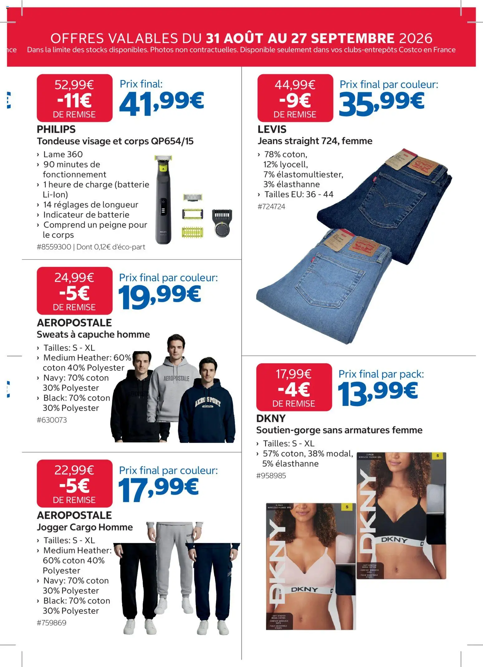 {H1} | Page: 3 | Produits: Jeans, Coton, Tondeuse, Batterie