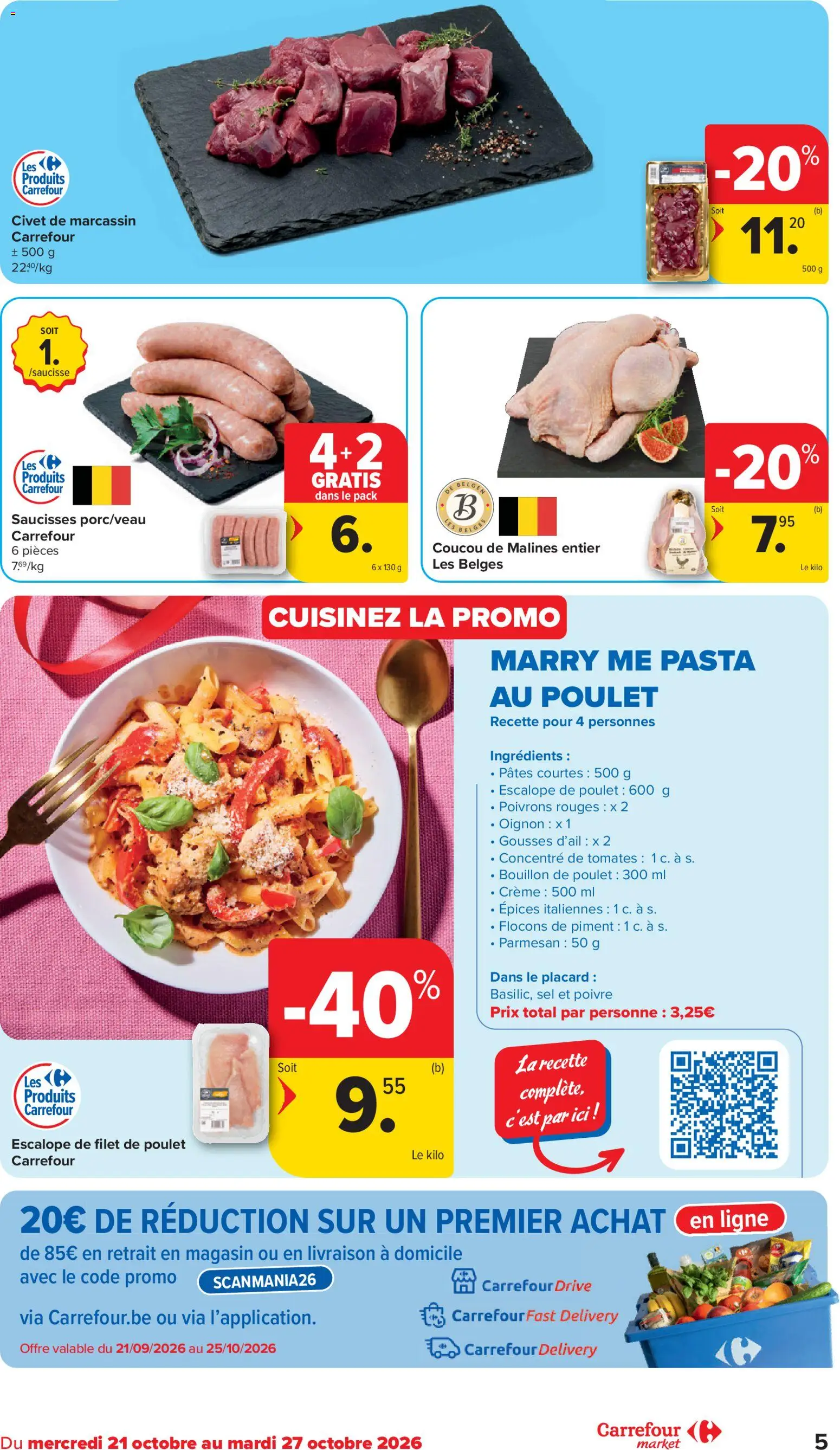 {H1} | Pagina: 5 | Producten: Pasta, Bouillon, La, Filet