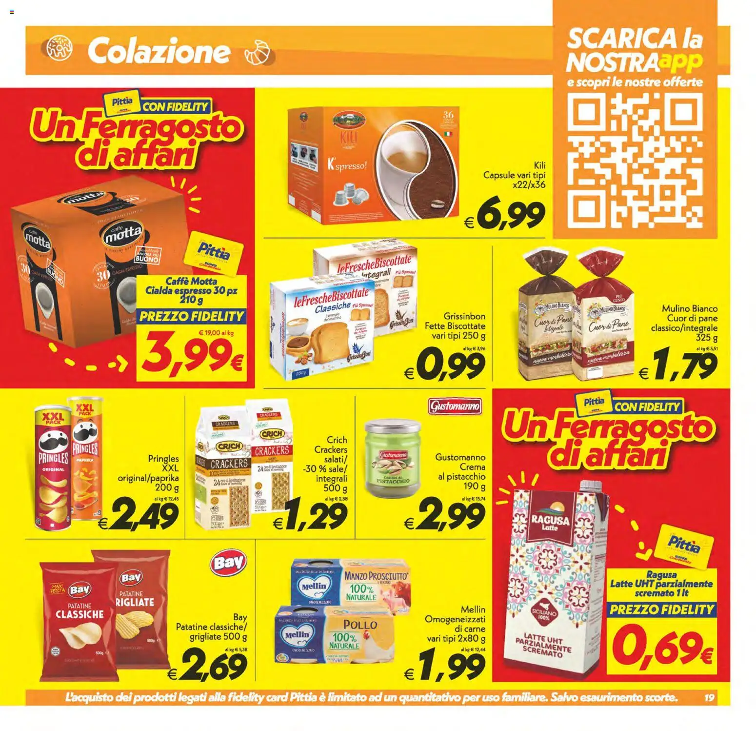 Volantino SuperConveniente del 11/08/2026 | Pagina: 19 | Prodotti: Verdure, Latte, Prosciutto, Crackers