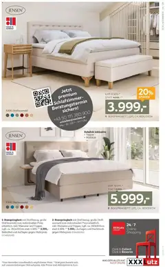 XXXLutz Schlafzimmer ab 23.06.2026 gültig | Seite: 5 | Produkte: Uhr, Matratze, Nachttisch