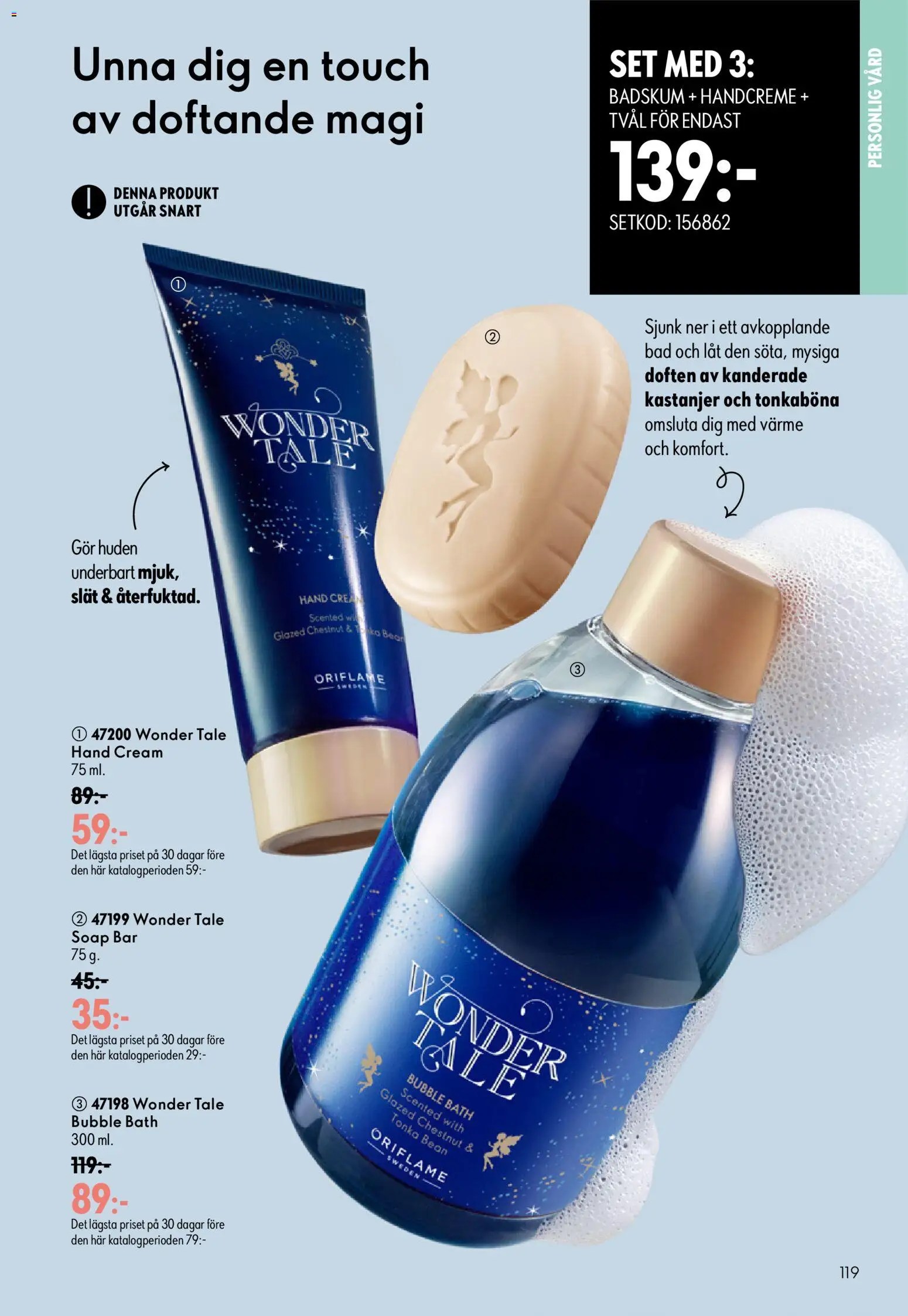 Oriflame reklamblad aktuell från 26/08/2026 | Sida: 119 | Produkter: Tvål, Badskum, Set