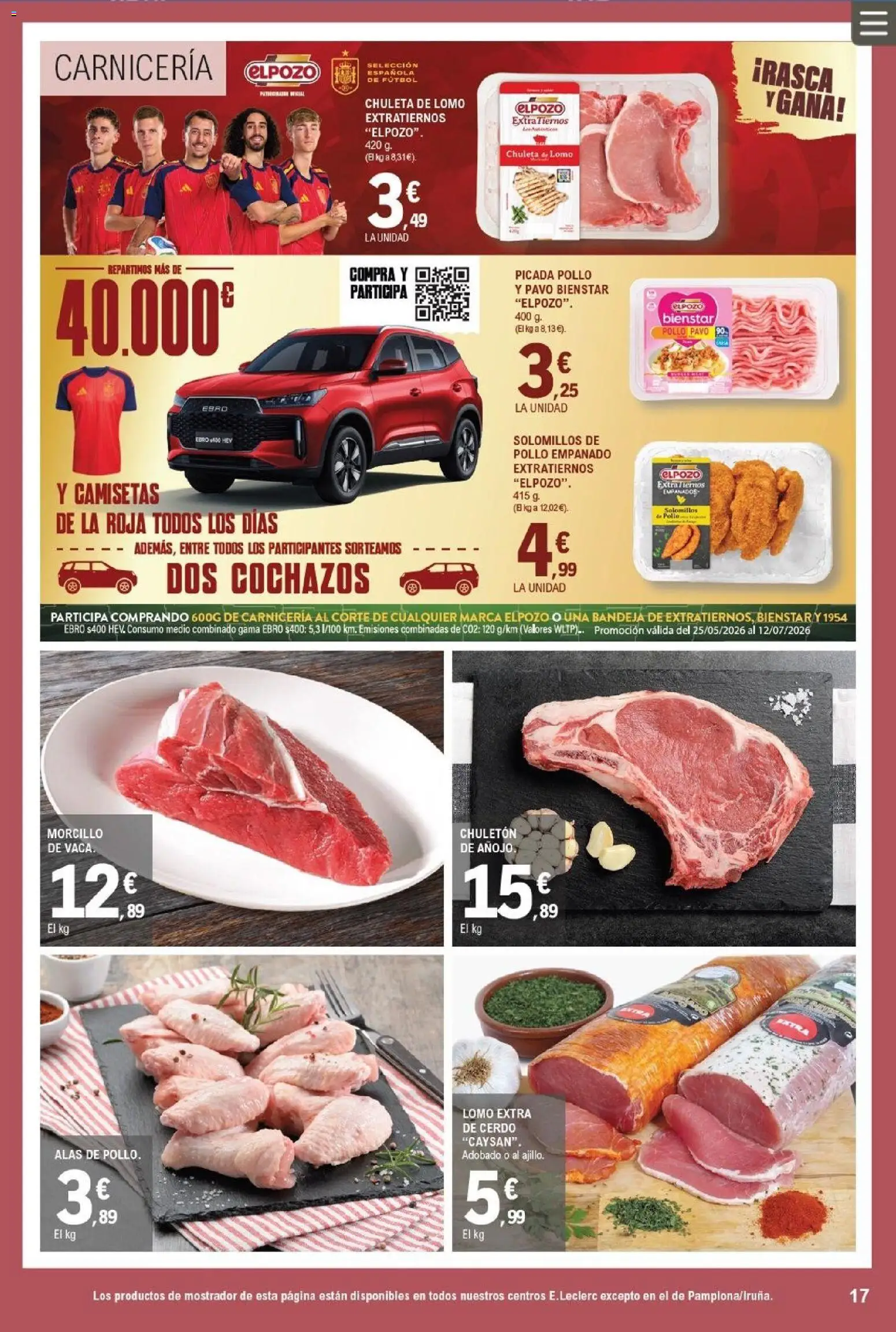 E.Leclerc folleto │ válido desde el 17.06.2026 | Página: 17 | Productos: Cerdo, Bandeja