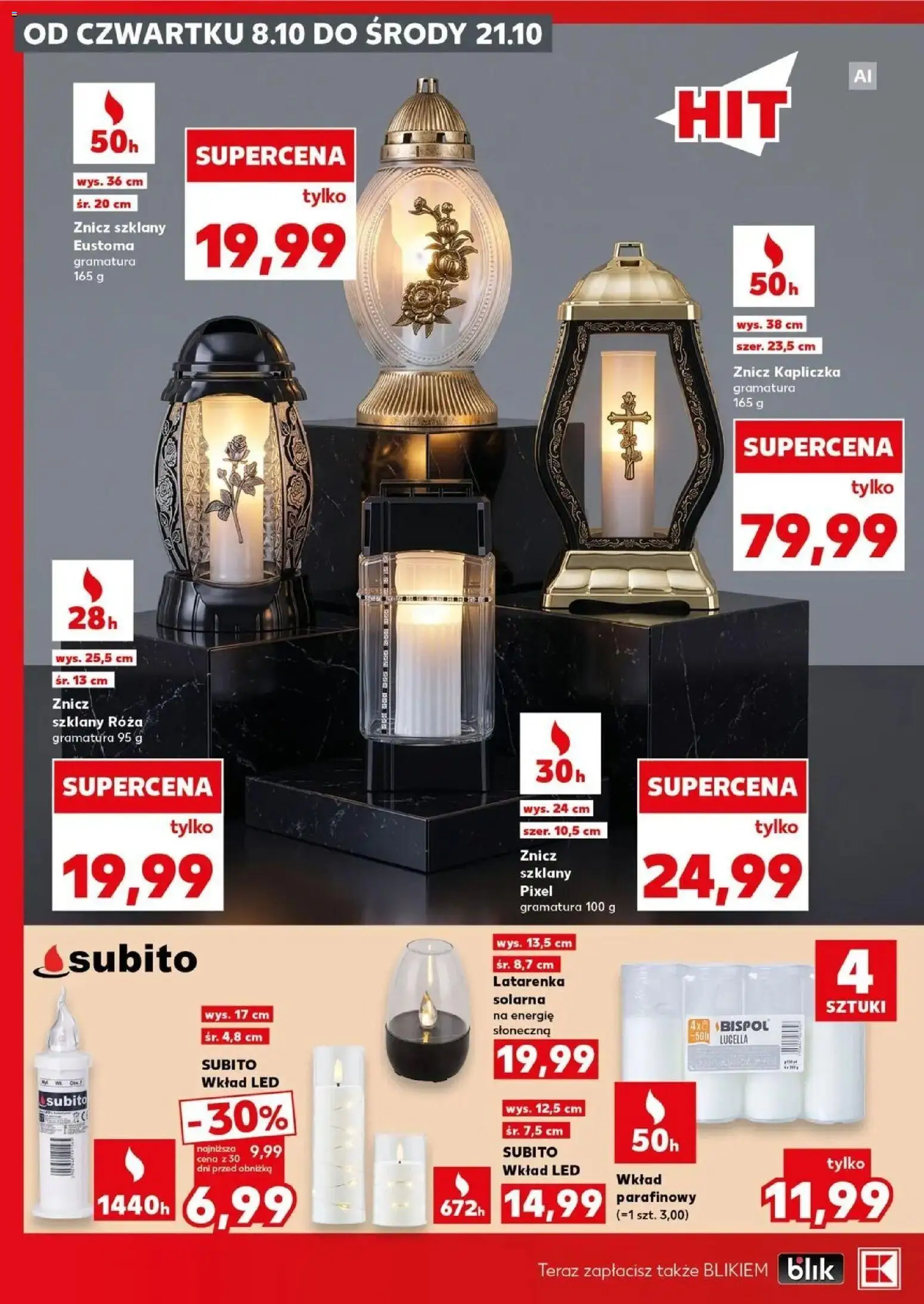 Kaufland gazetka - Złap Okazje od 08.10.2026 - od jutra PDF | Strona: 6 | Produkty: Znicz kapliczka