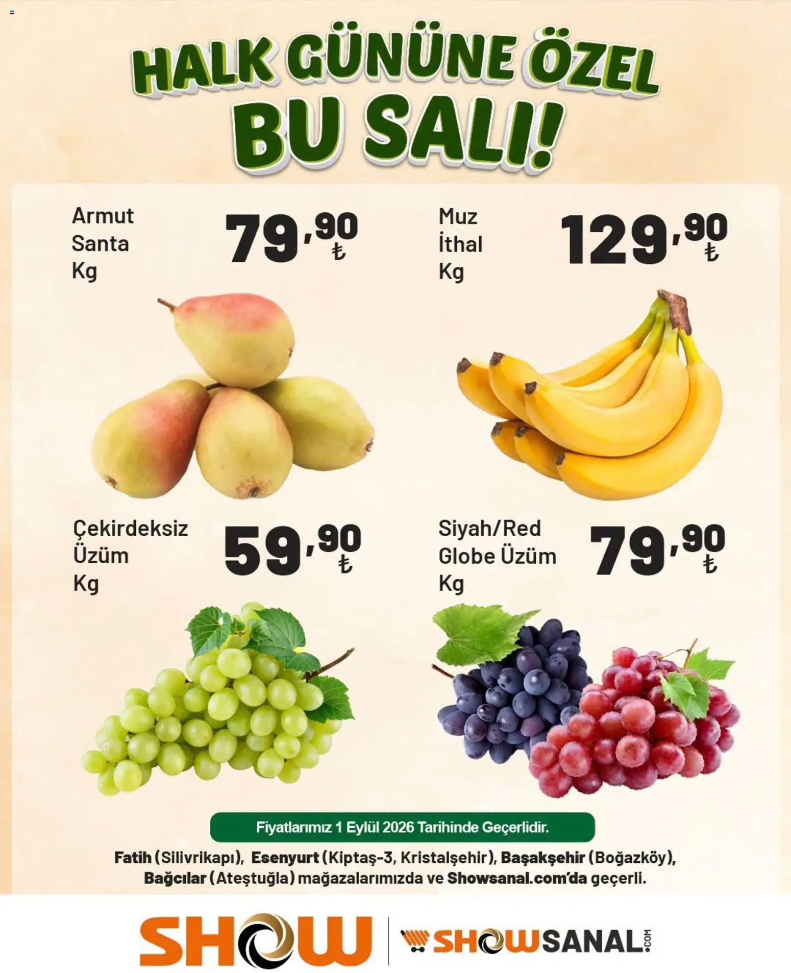 Show Market Katalog - 01 Eylül 2026 tarihinden itibaren geçerlidir | Sayfa: 2