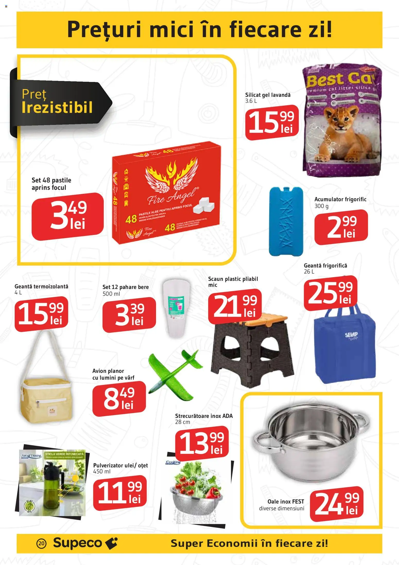 Noul catalog Supeco – valabil de la 25.06.2026 | Pagină: 20 | Produse: Geantă, Scaun, Mici, Oțet