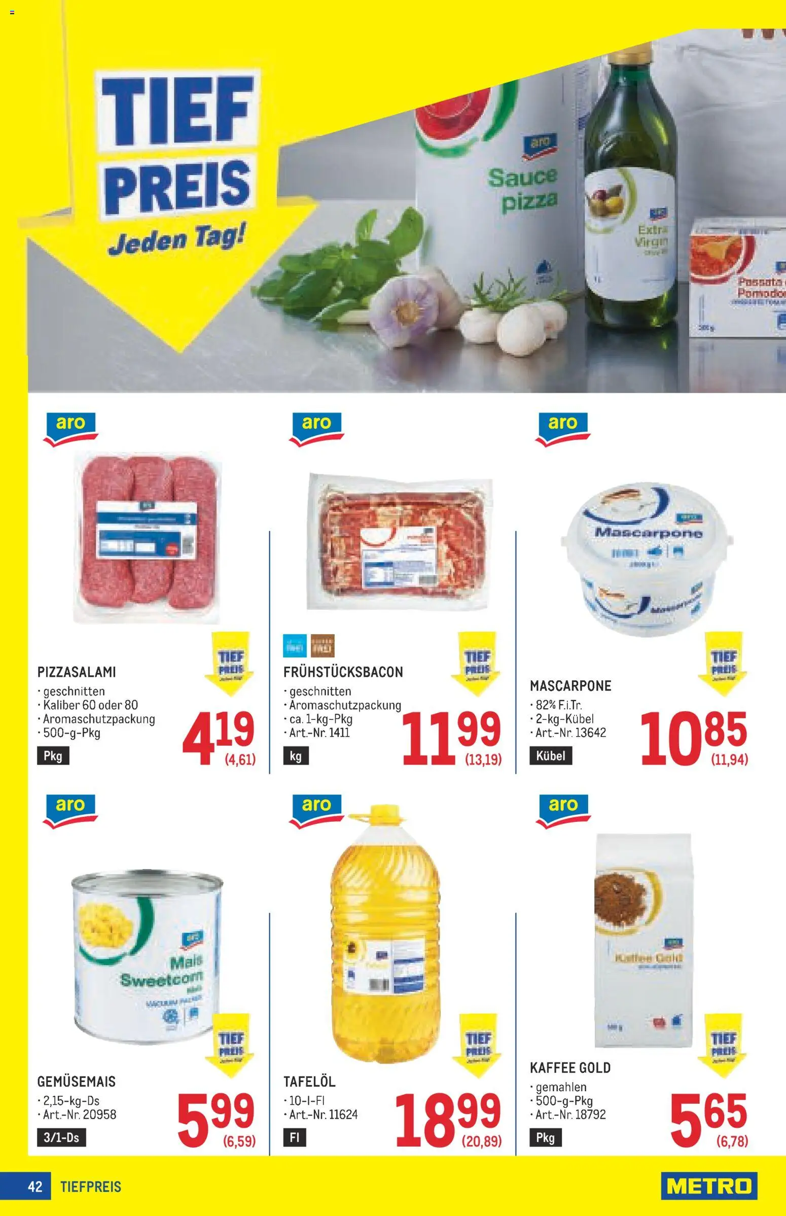 Metro angebote Profi gültig ab 11.06.2026 | Seite: 42 | Produkte: Kaffee, Pizza
