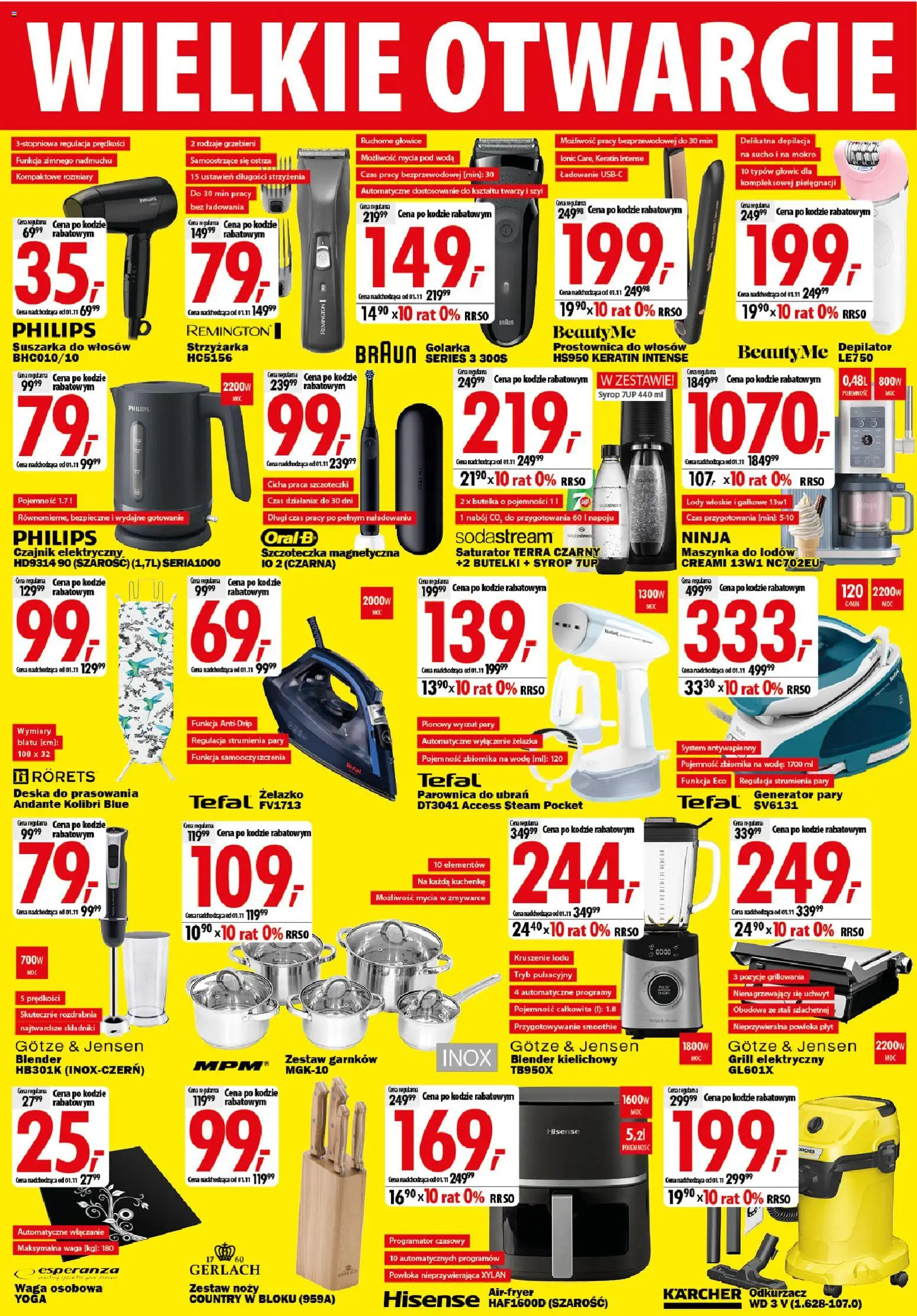 Mediaexpert promocje - Wielkie otwarcie Pasłęk od 22.10.2026 | Strona: 6 | Produkty: Syrop, Golarka, Tefal, Woda