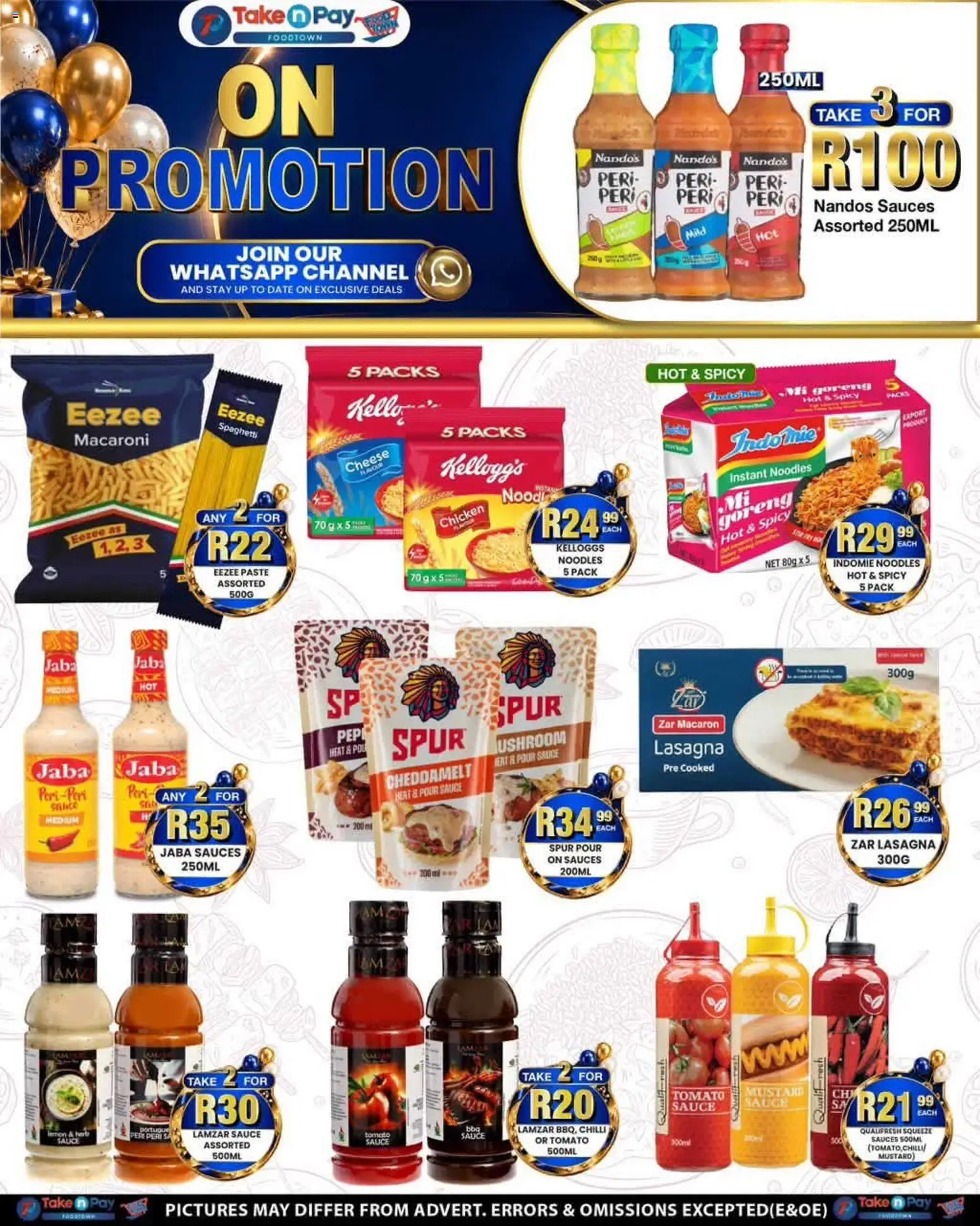 New Take n Pay catalogue – valid from 07/09/2026 | Page: 6 | Products: Chicken, Mustard, Lasagna, Spaghetti