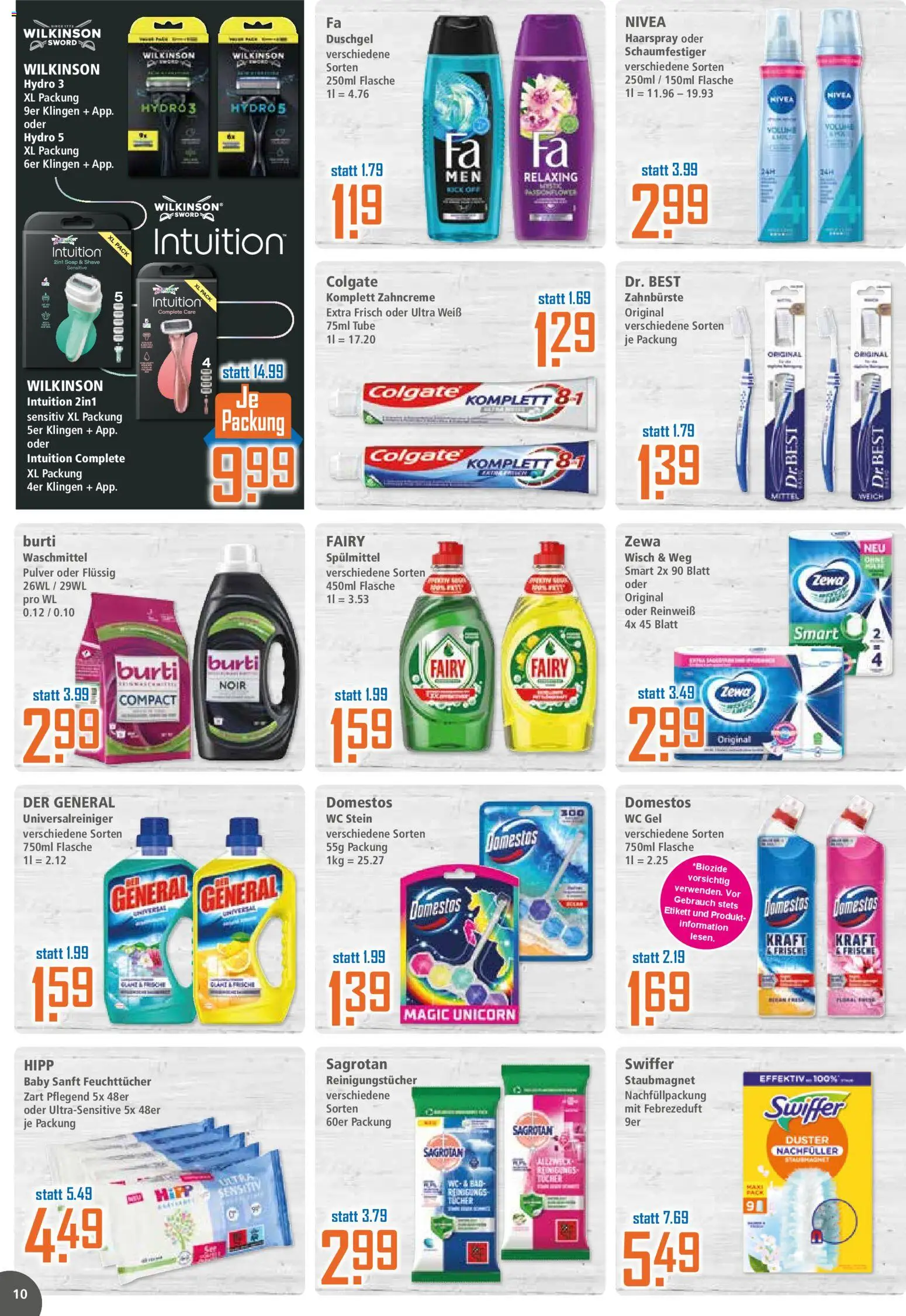 Klaas & Kock Prospekt – gültig ab 06.07.2026 | Seite: 10 | Produkte: Haarspray, Duschgel, Reinigungstücher, Swiffer