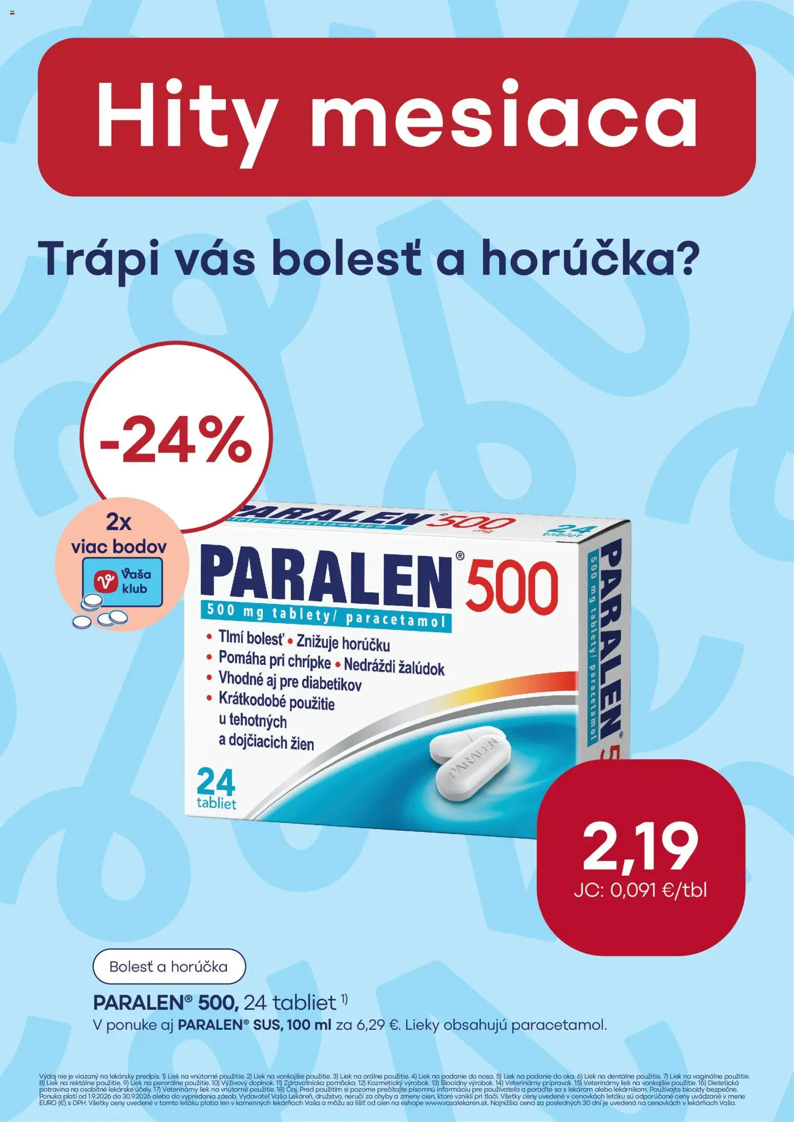 Nové Vaša lekáreň akcie – leták je platný od 01.09.2026 | Strana: 15