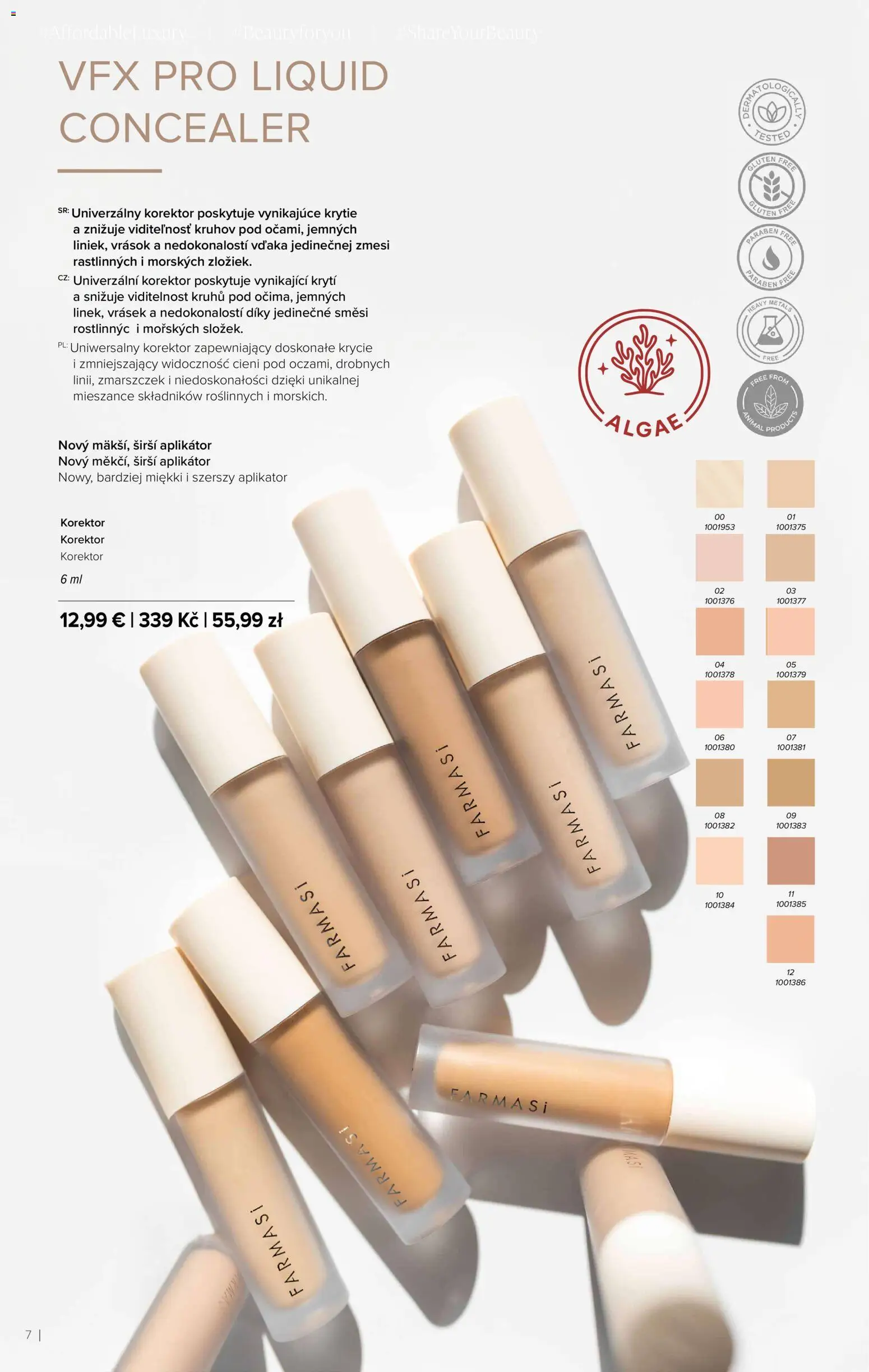 Nové Farmasi akcie – leták je platný od 01.07.2026 | Strana: 6 | Produkty: Korektor