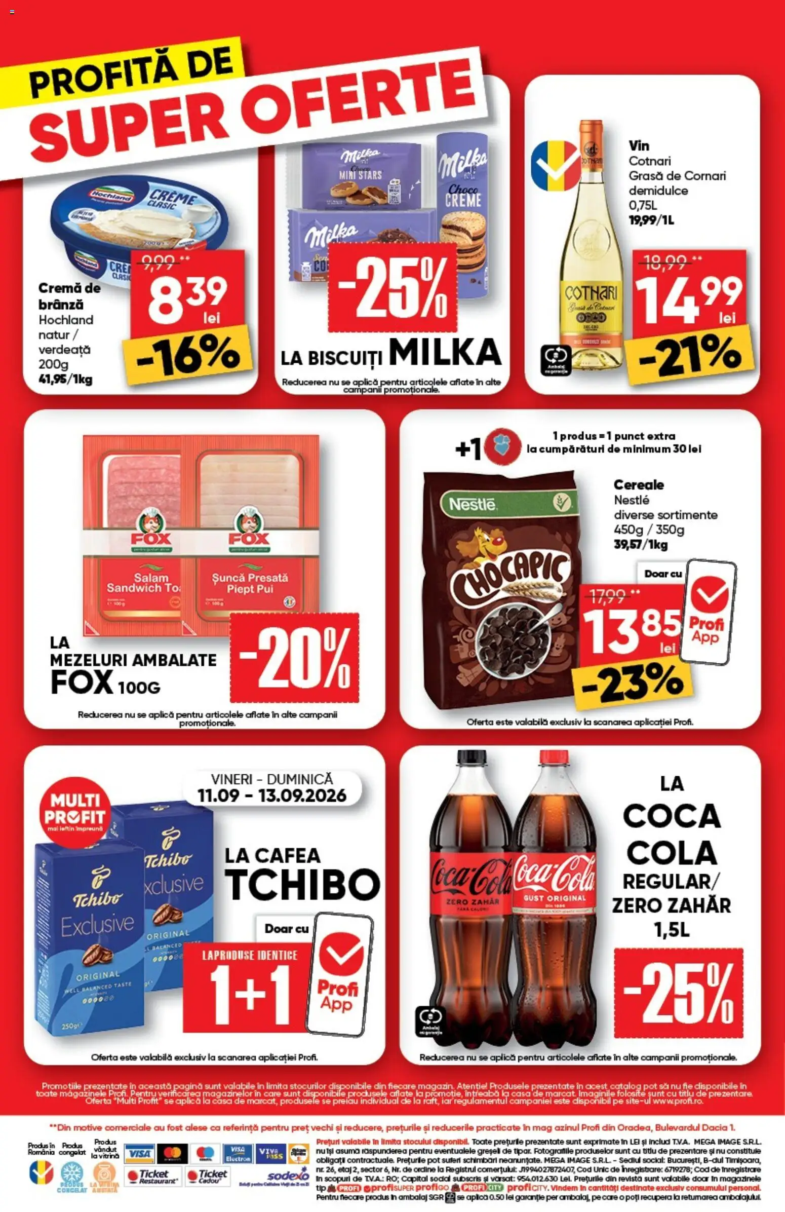 Noul catalog Profi – valabil de la 10.09.2026 | Pagină: 4 | Produse: Pui, Cremă, Cremă de brânză, Verdeață