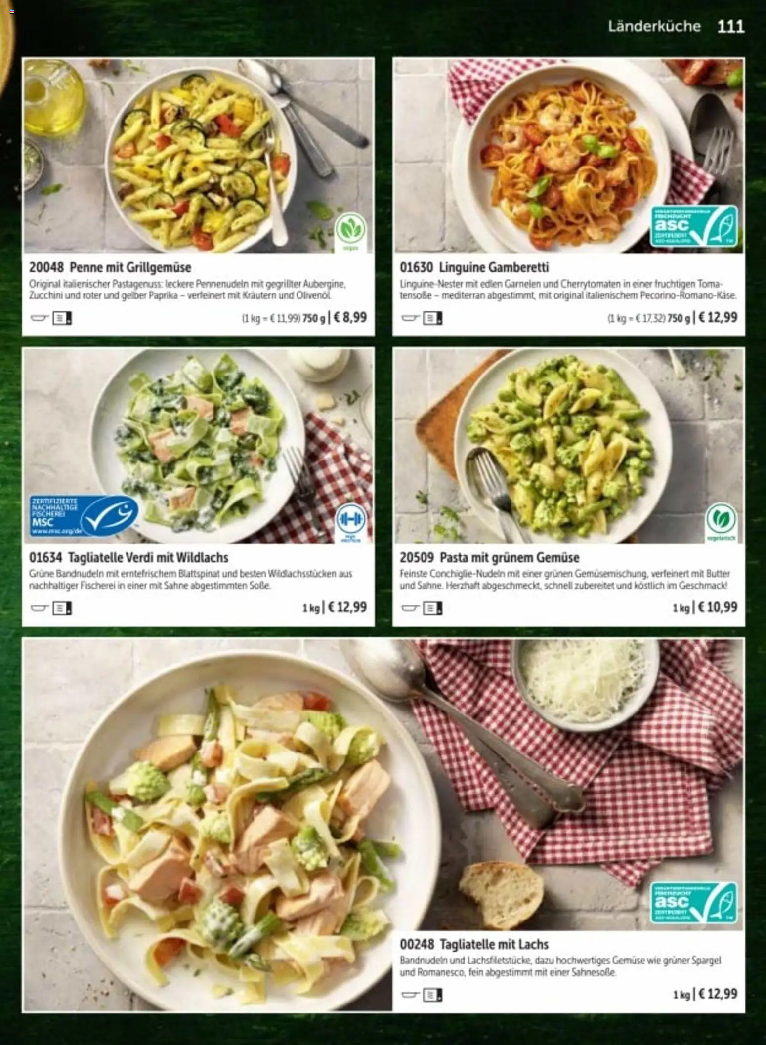 Bofrost Katalog – gültig ab 06.03.2026 | Seite: 111 | Produkte: Olivenol, Garnelen, Paprika, Sahne