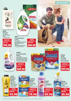 Náhled letáku JELEN Prací gel, různé druhy, 3,6 l=80 pracích dávek (=1 dávka 2,50) od 06.05.2026 | Strana: 43 | Produkty: Kapsle do myčky, Somat, Wc, Drogerie