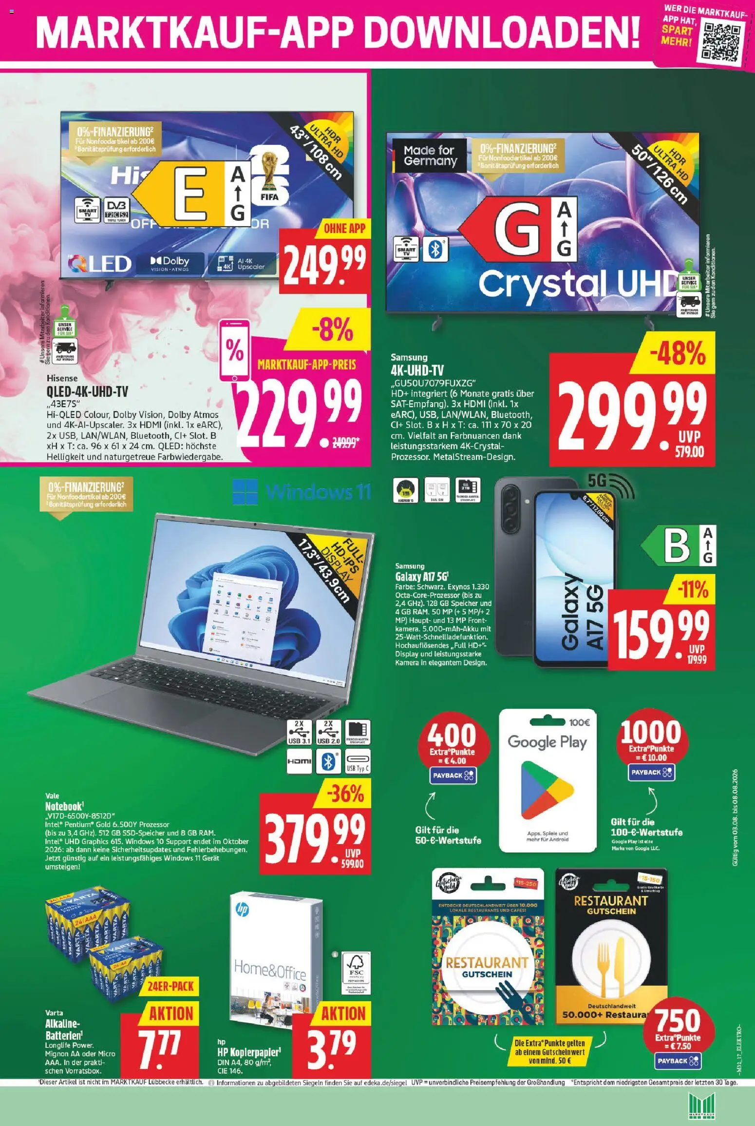 Marktkauf Prospekt – gültig ab 03.08.2026 | Seite: 17 | Produkte: Kamera, HP, USB, Hisense