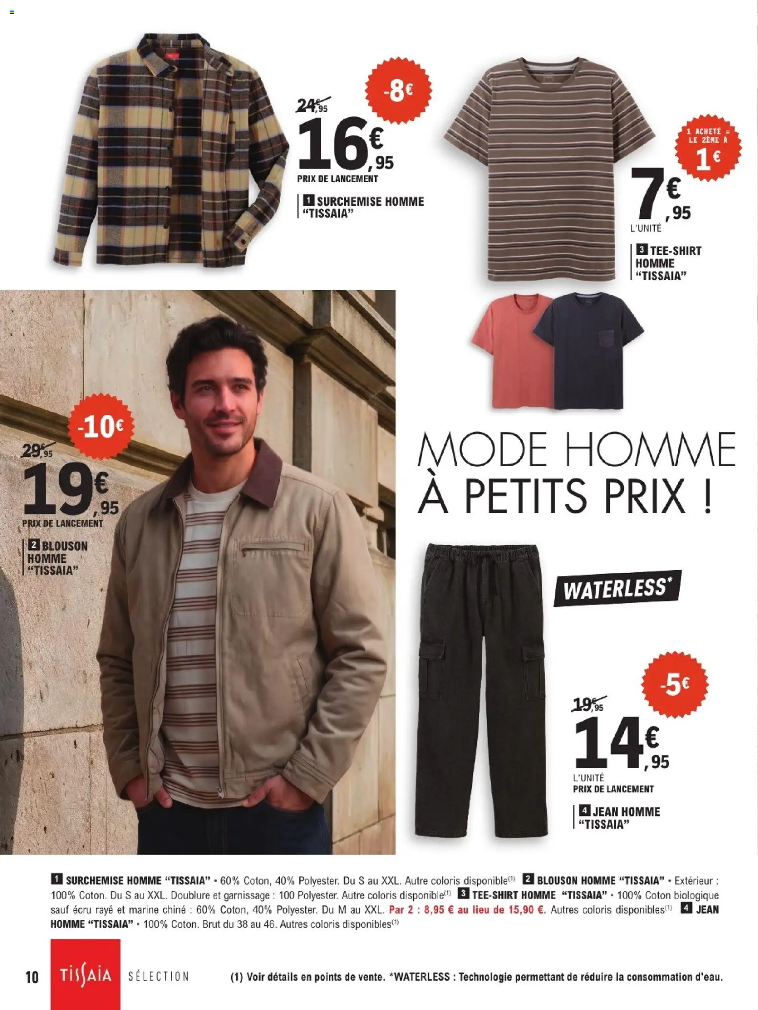 {H1} | Page: 10 | Produits: Coton, Jean homme, Jean, Blouson
