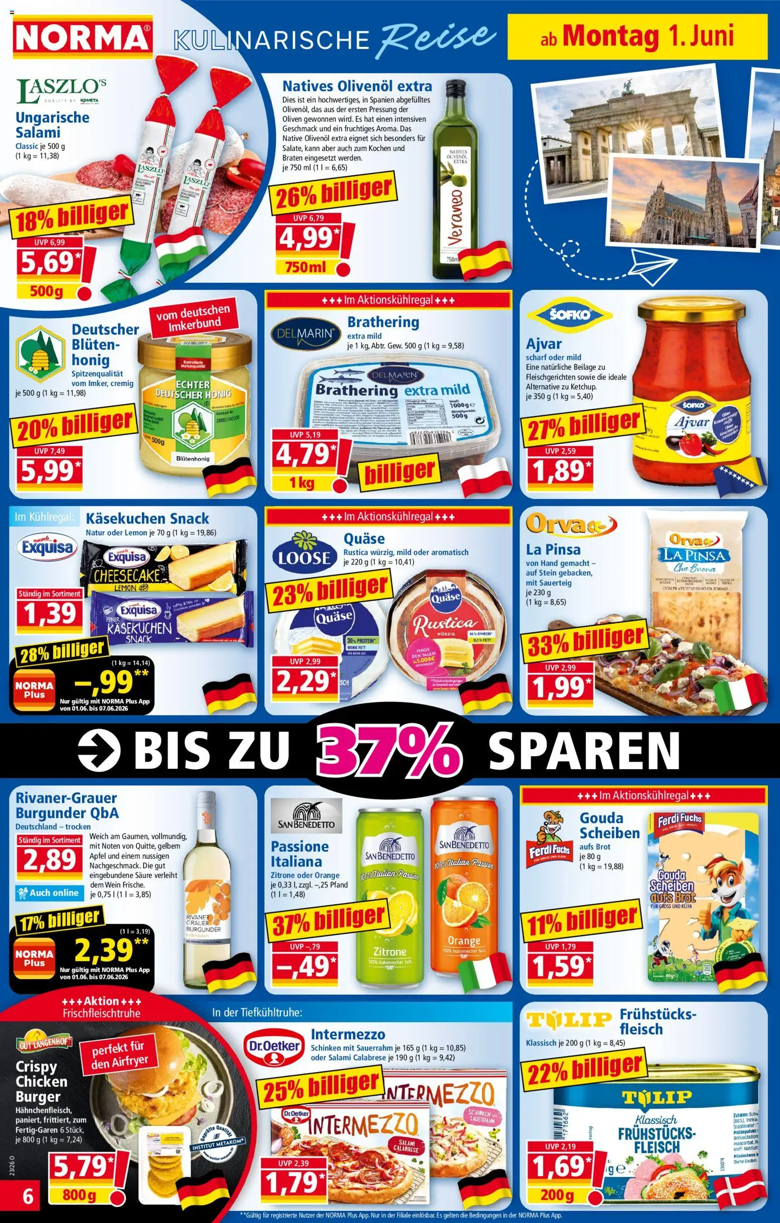 Norma Prospekt – gültig ab 01.06.2026 | Seite: 6 | Produkte: Öl, Zitrone, Brot, Saft