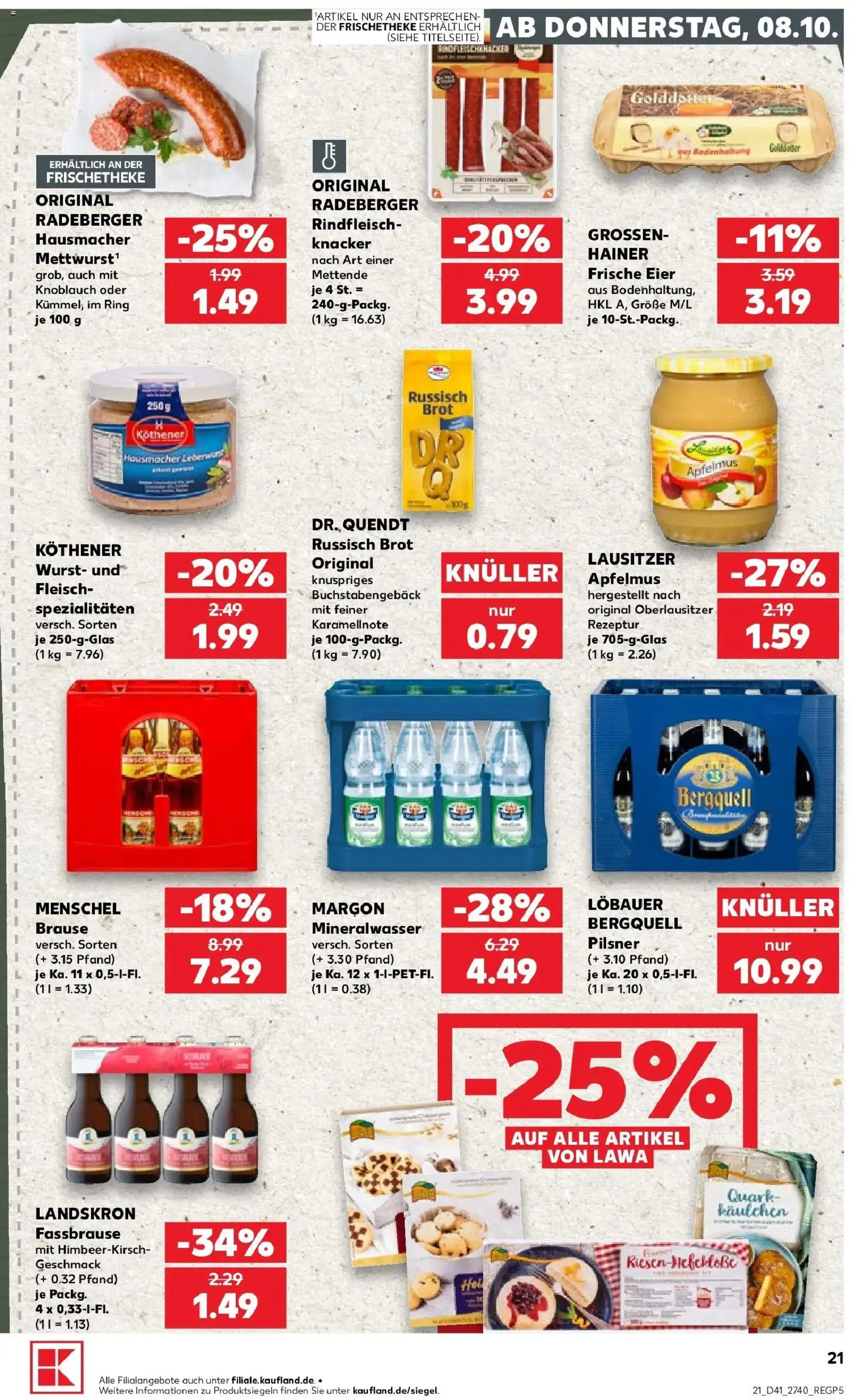 Prospekt Kaufland ab 05.10.2026 » Angebote Online zum Blättern | Seite: 31 | Produkte: Eier, Spezialitäten, Wurst, Fleisch