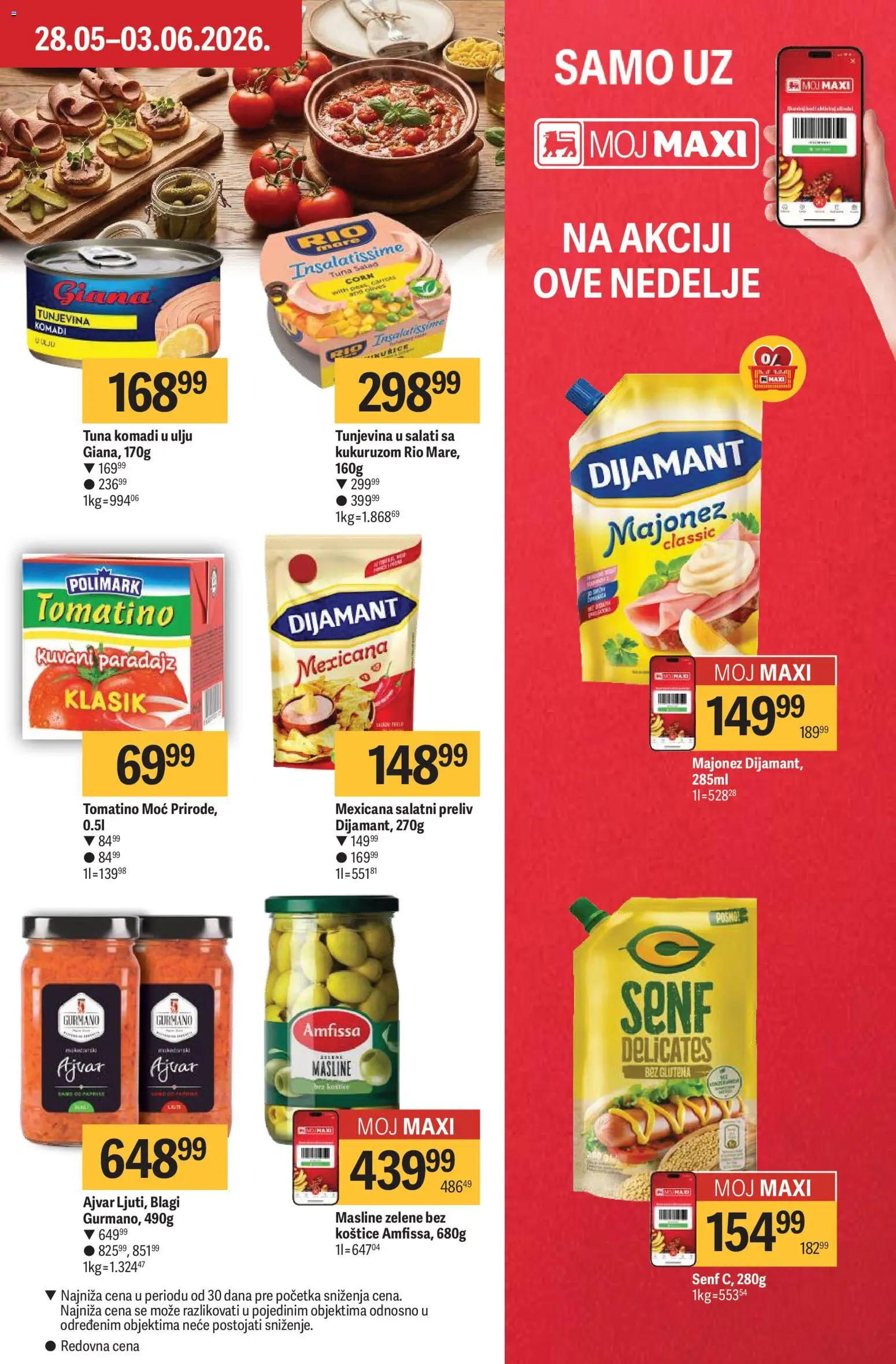 Maxi katalog - važi od 28.05.2026 | Strana: 19 | Proizvode: Majonez, Ajvar, Senf, Paradajz