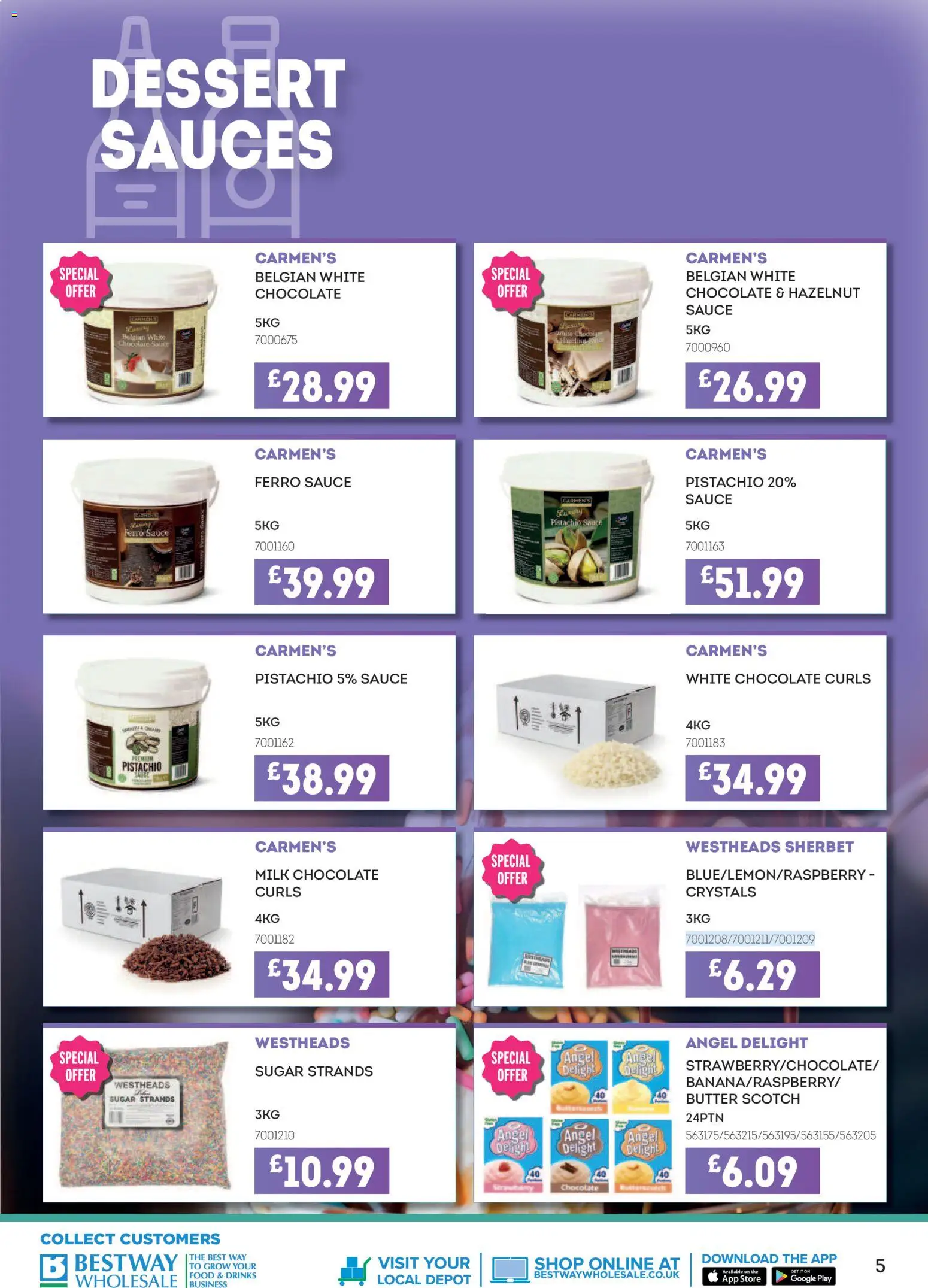 {H1} | Page: 5 | Products: Chocolate, Drinks, Sugar, Dessert