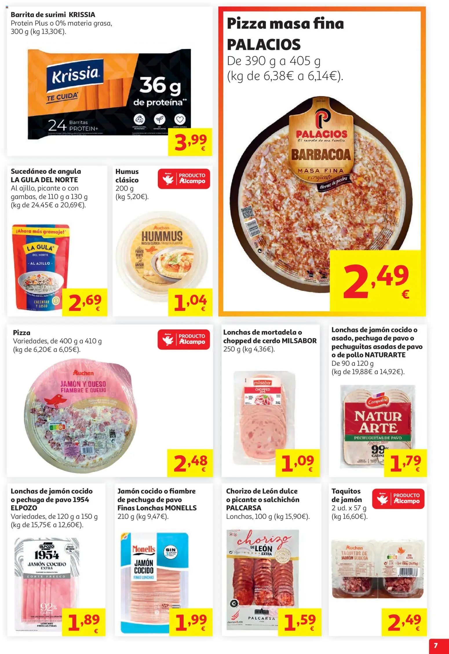 Alcampo Superstore Nacional │ válido desde el 19.05.2026 | Página: 7 | Productos: Jamón, Jamón cocido, Barbacoa, Horno