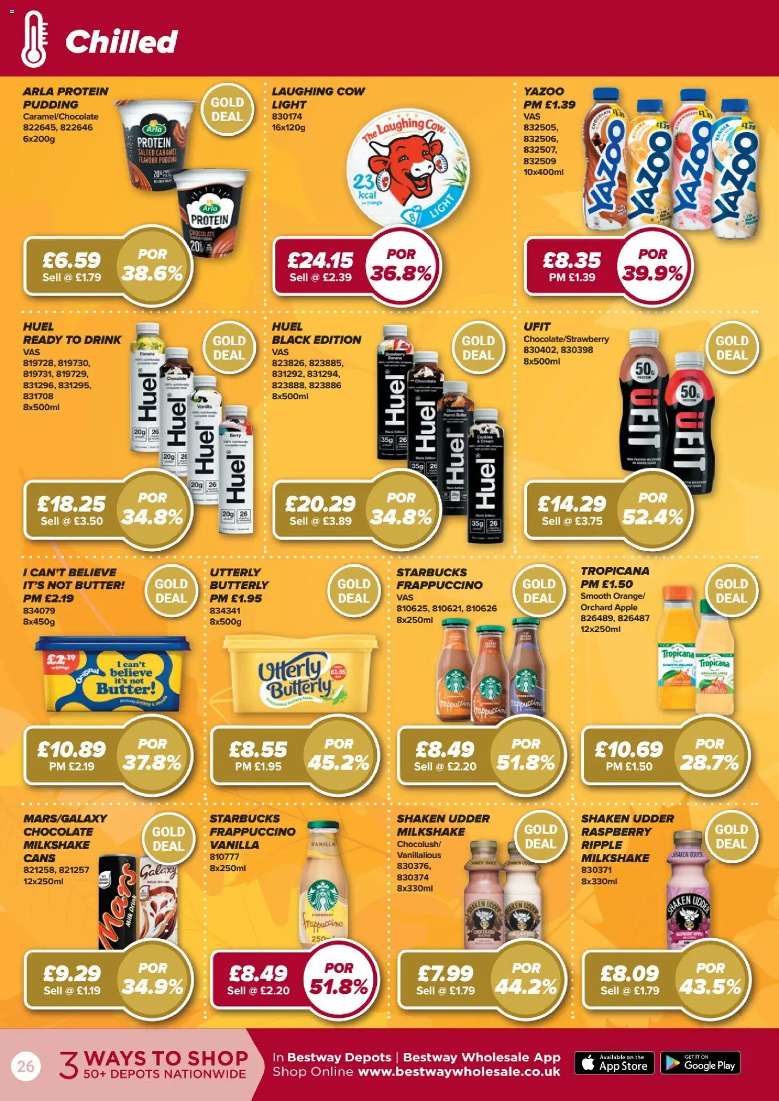 {H1} | Page: 26 | Products: Milkshake, Butter, Cookies, Pudding