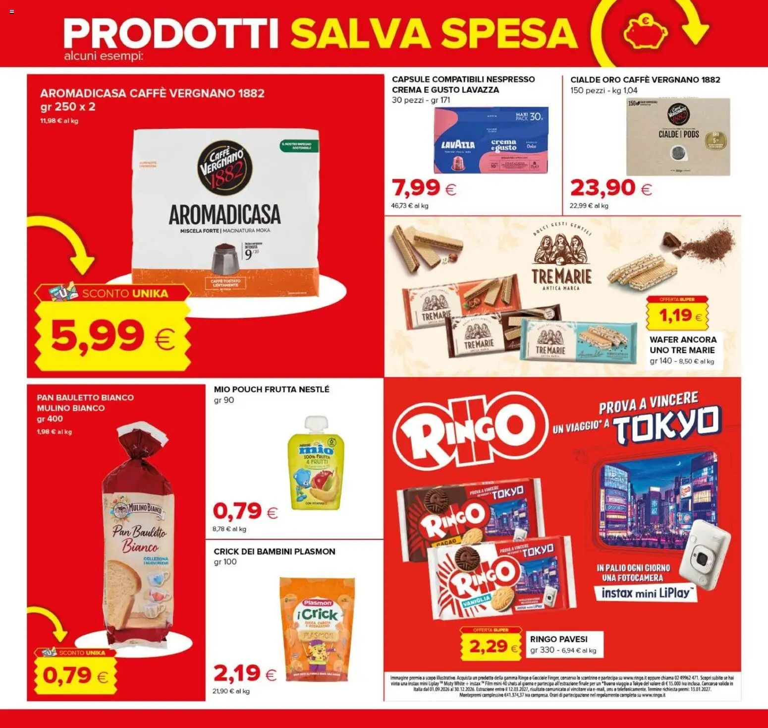 Volantino Oasi del 08/10/2026 | Pagina: 14 | Prodotti: Vaniglia, Crema, Frutta, Lavazza