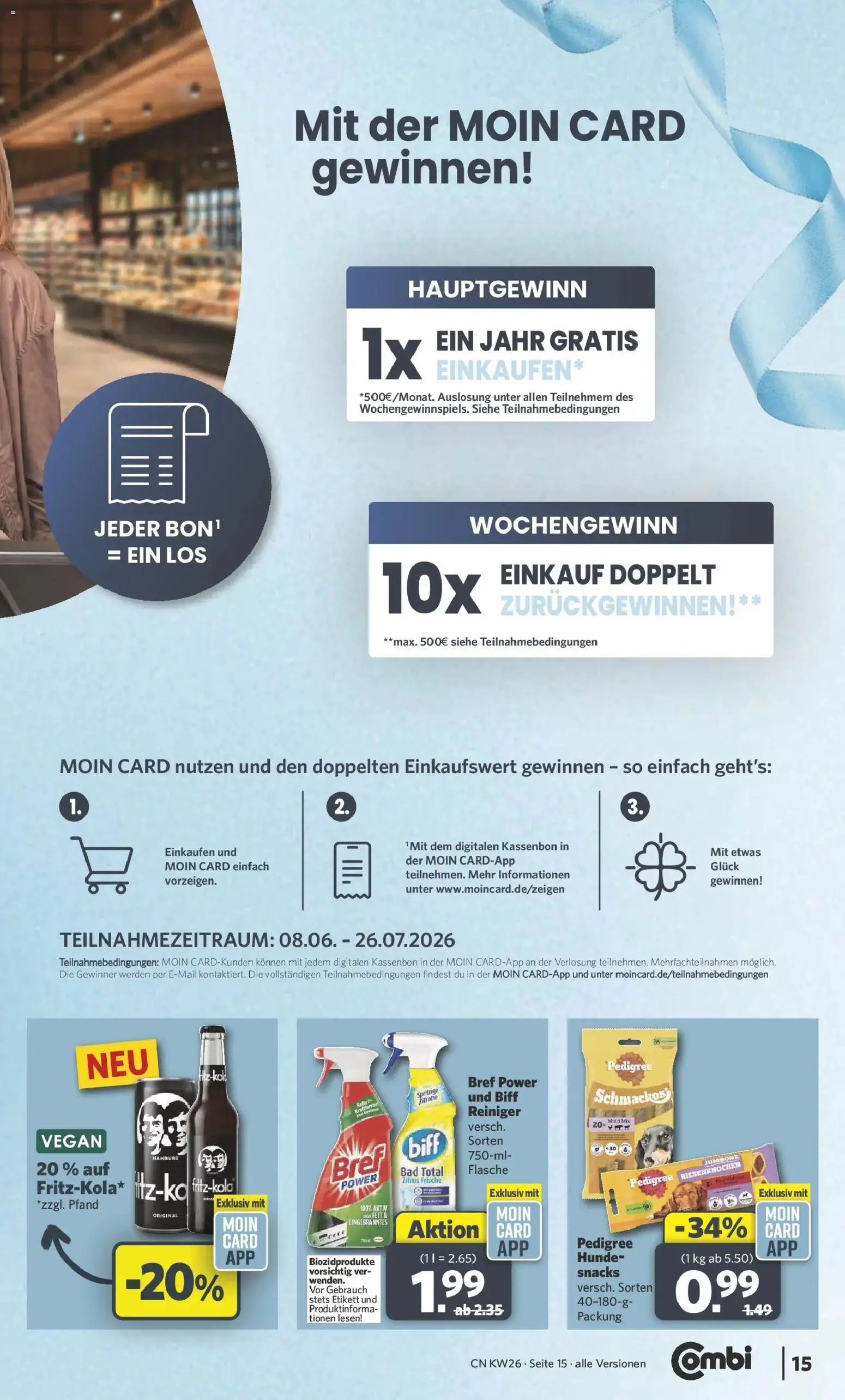 Combi Prospekt Steinhagen – gültig ab 22.06.2026 | Seite: 17 | Produkte: Bad, Zitrone, Pedigree