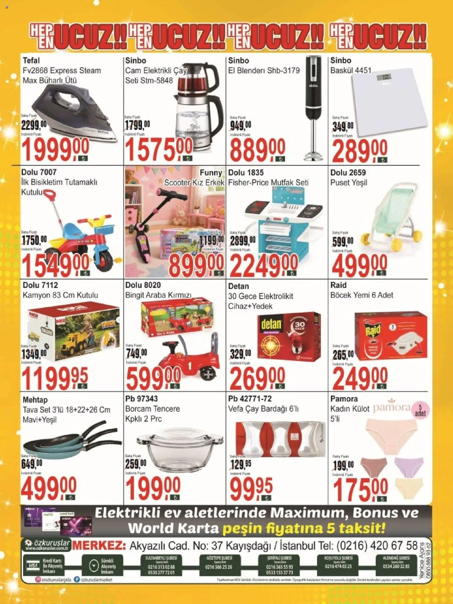 Özkuruşlar Katalog - 11.06.2026 tarihinden itibaren geçerlidir | Sayfa: 16 | Ürünler: Çay, Külot, Çay bardağı, Ütü