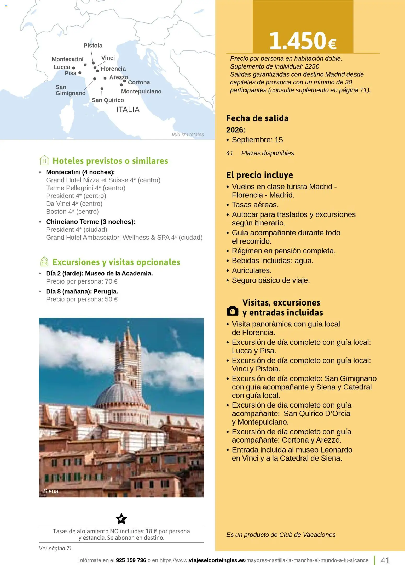 Viajes El Corte Inglés Turismo Social Castilla La Mancha │ válido desde el 01.04.2026 | Página: 41