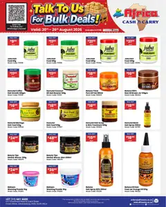 Africa Cash & Carry specials catalogue – valid from 20/08/2026 | Page: 63