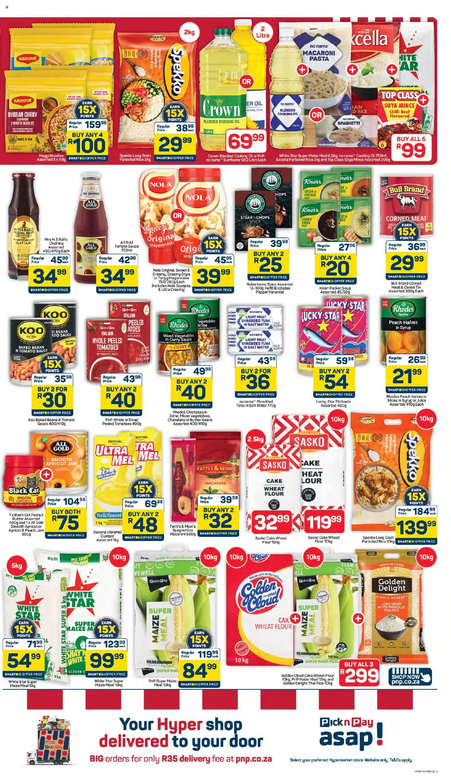 New Pick n Pay catalogue – valid from 24.04.2026 | Page: 3 | Products: Tomatoes, Rice, Sauce, Pepper
