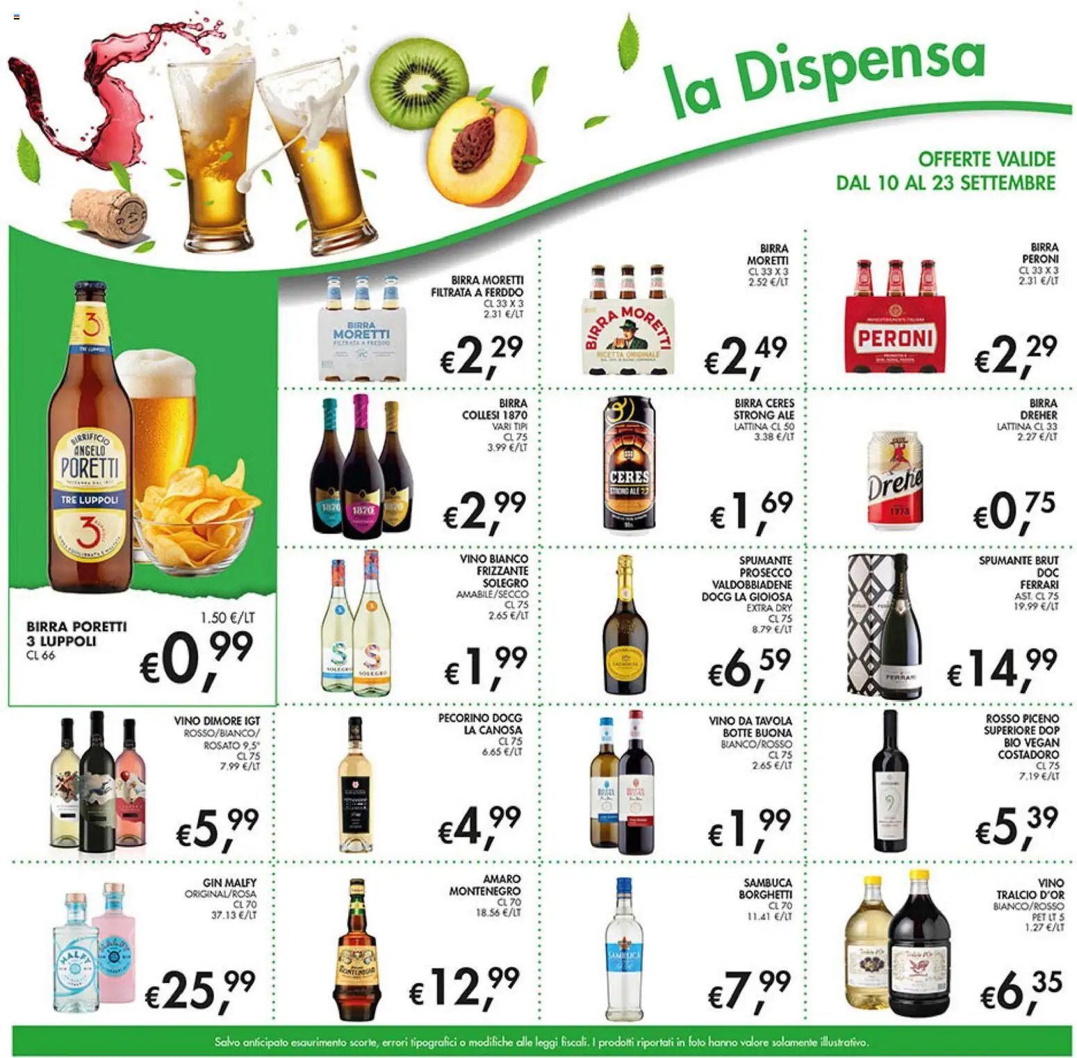 Volantino Coal del 10/09/2026 | Pagina: 17 | Prodotti: Vegan, Ceres Birra, Vino, Pecorino