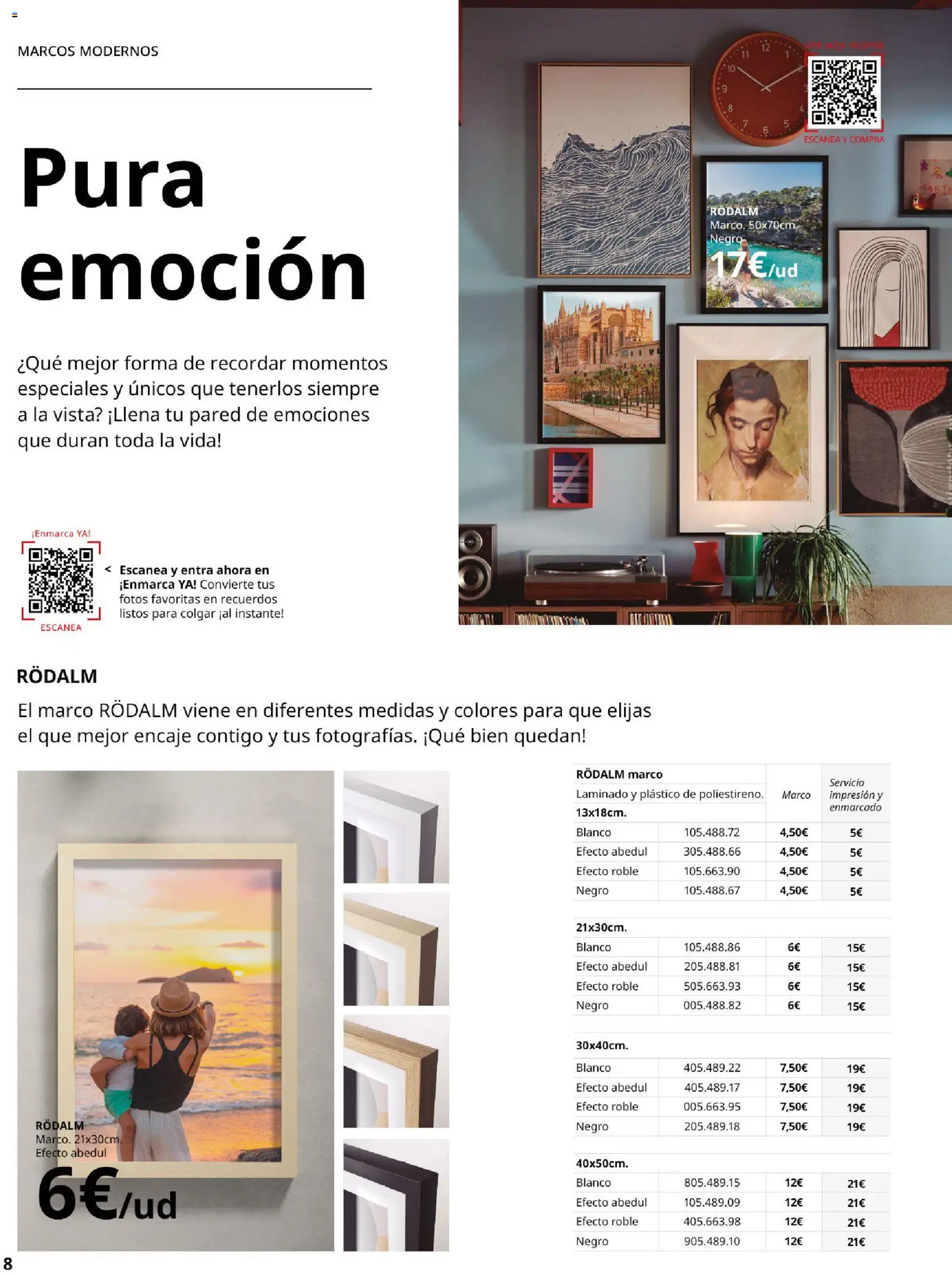 Catálogo IKEA Marcos │ válido desde el 29.04.2026 | Página: 8 | Productos: Marco