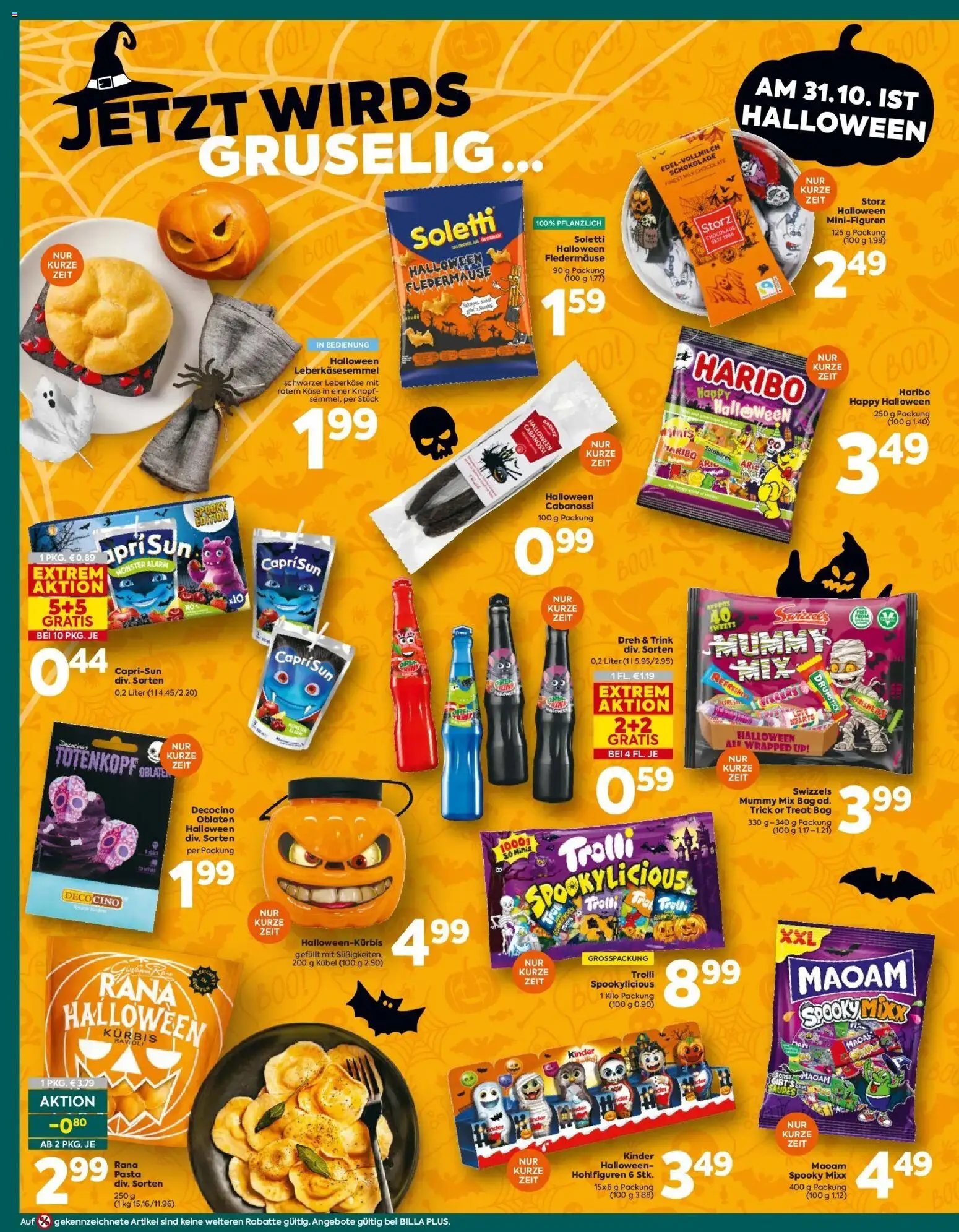 Billa Plus Flugblatt - Trofaiach-Steiermark gültig ab 15.10.2026 | Seite: 6 | Produkte: Pasta, Kürbis, Käse, Schokolade
