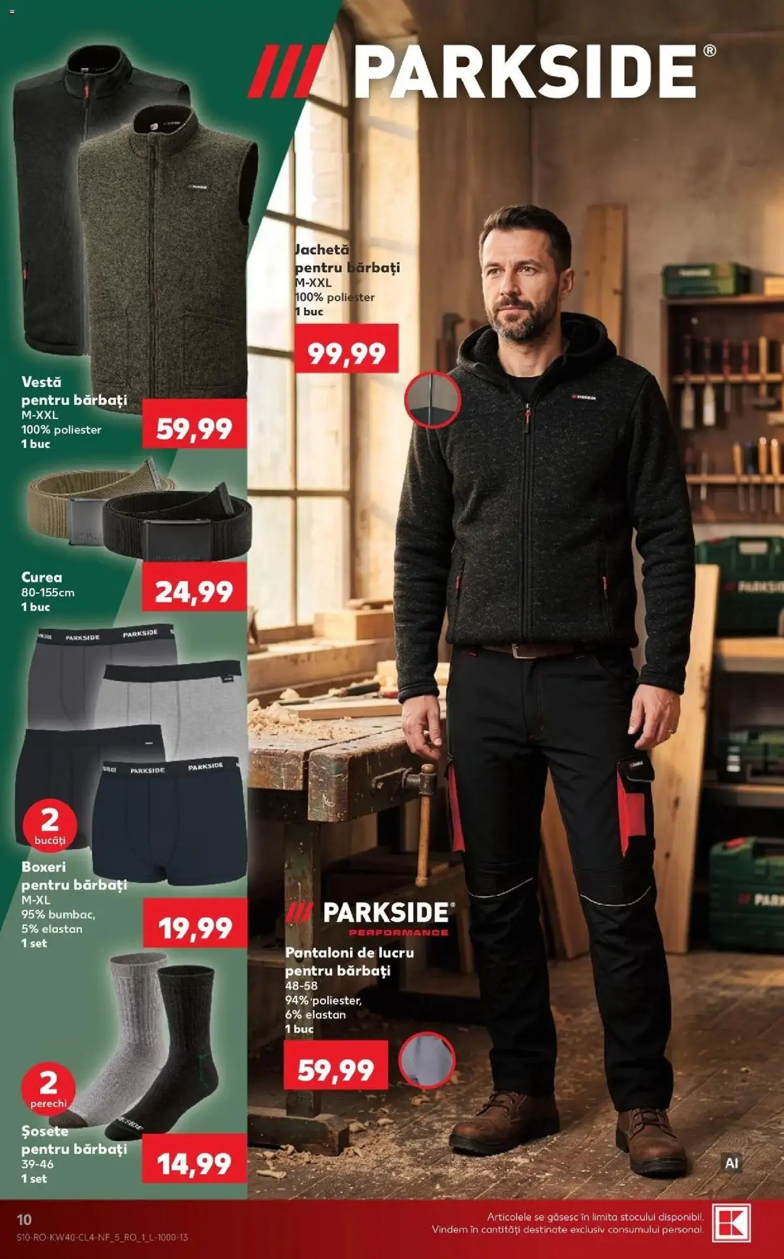 Kaufland Sovata 30.09.2026 - Revista si Oferta | Pagină: 10 | Produse: Jachetă, Parkside, Vestă, Boxeri