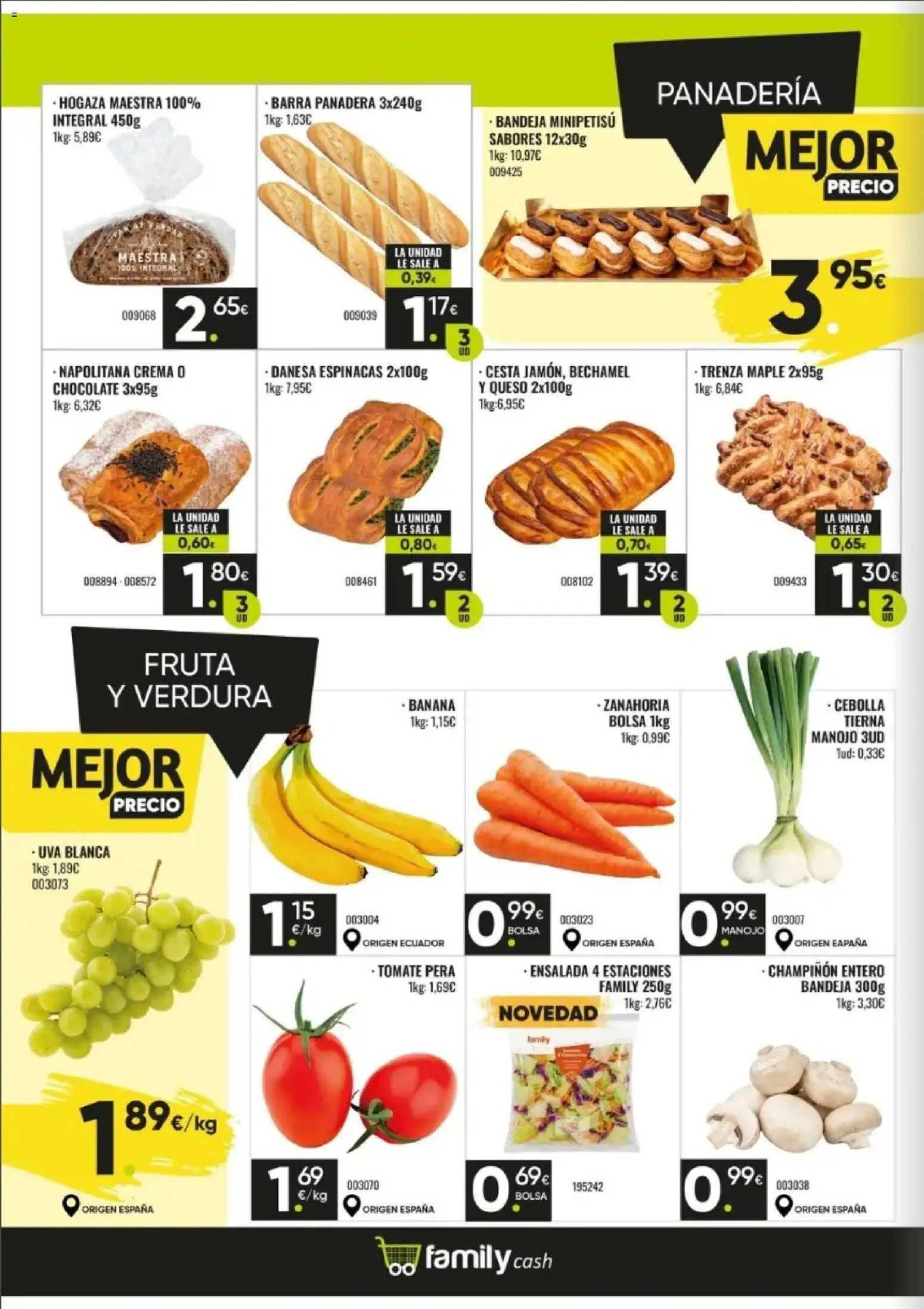 Family Cash folleto │ válido desde el 07/09/2026 | Página: 6 | Productos: Espinacas, Ensalada, Bolsa, Panadería