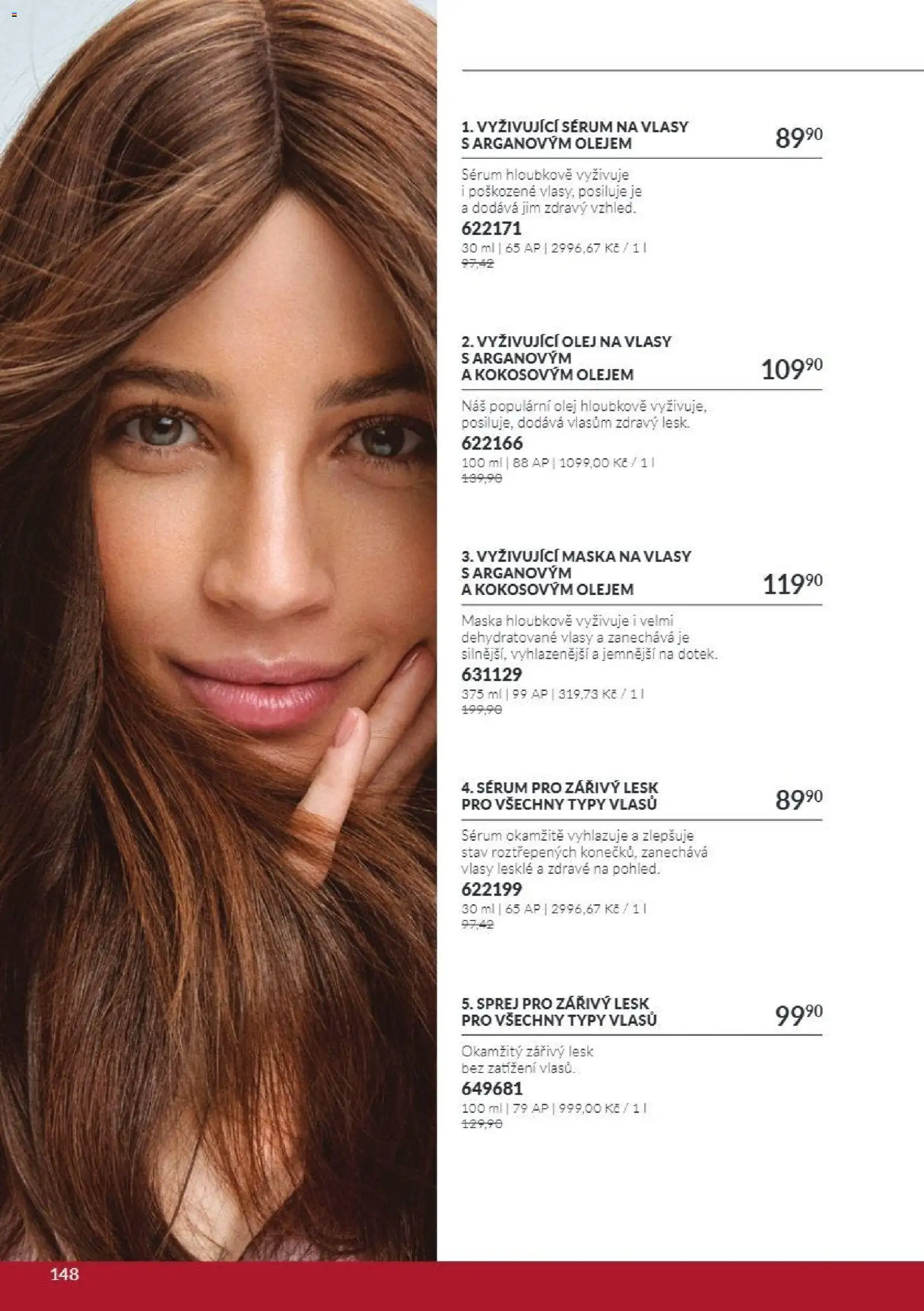 Avon Katalog 10/2026 od 01.10.2026 | Strana: 148 | Produkty: Olej, Maska na vlasy, Olej na vlasy, Maska