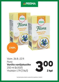 Prisma-mainoslehti voimassa 26/08/2026 alkaen
